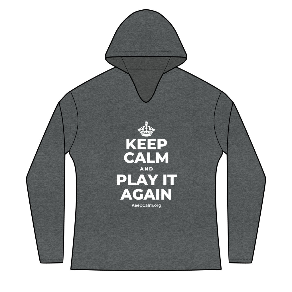 KEEP CALM AND PLAY IT AGAIN Women's Long Sleeve Hoodie