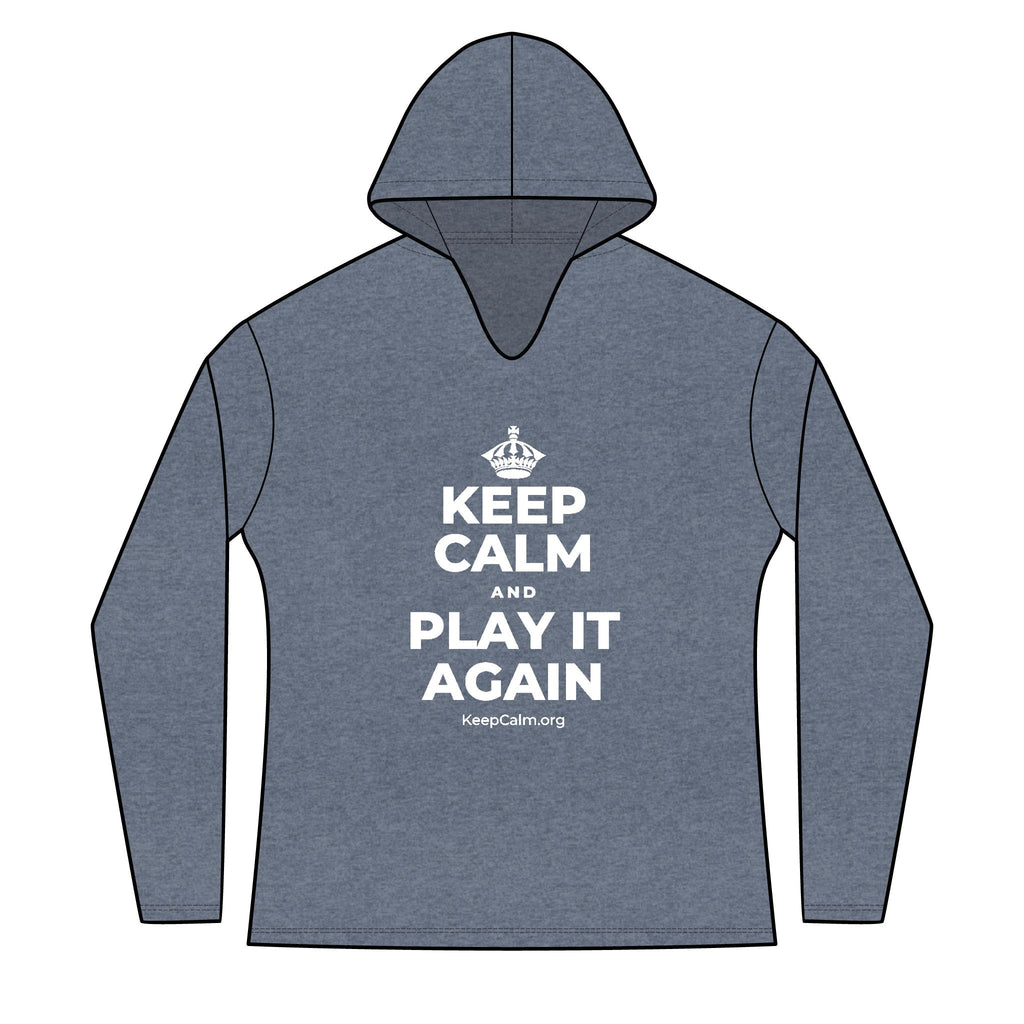 KEEP CALM AND PLAY IT AGAIN Women's Long Sleeve Hoodie