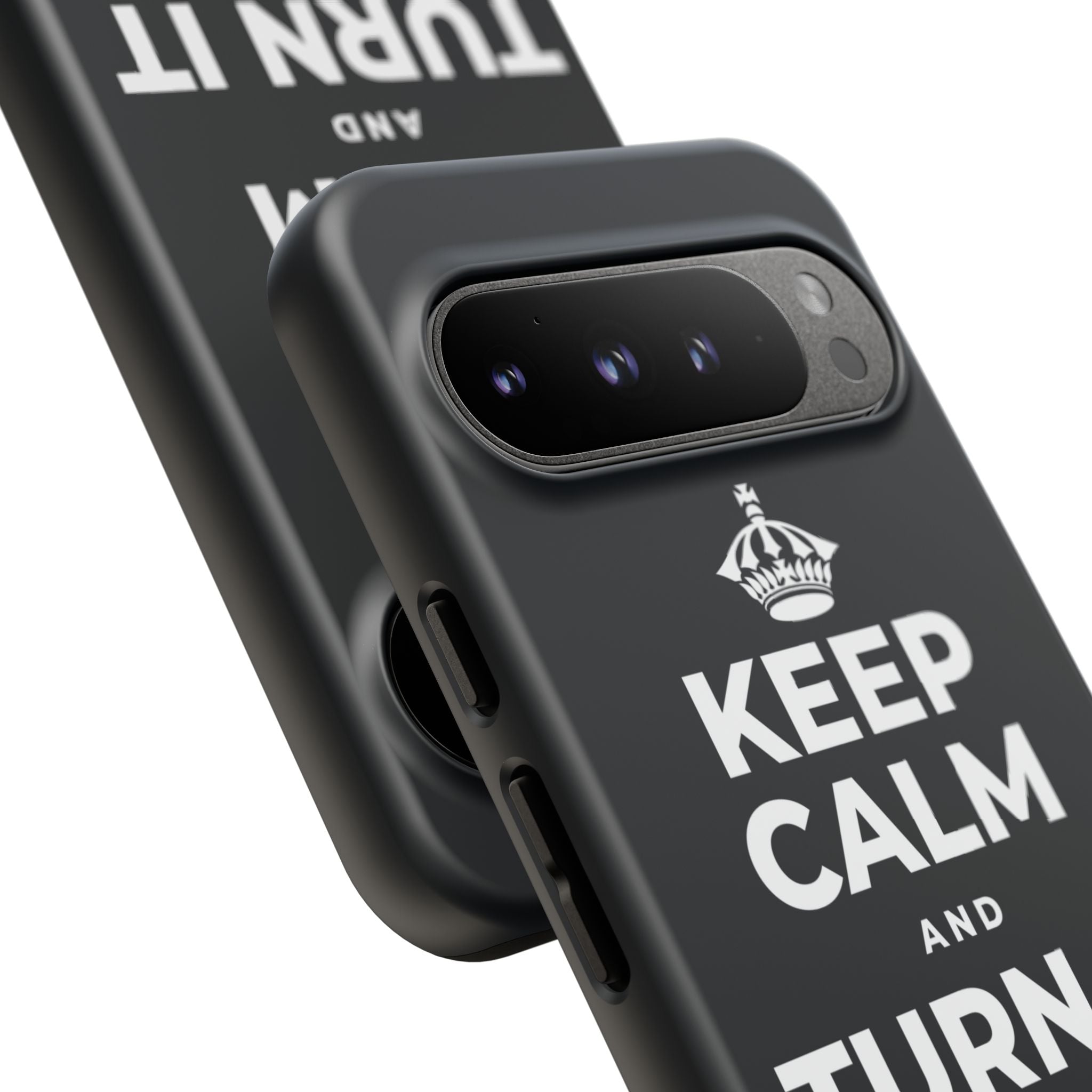 KEEP CALM AND TURN IT ALL THE WAY UP Phone Case (Dark)