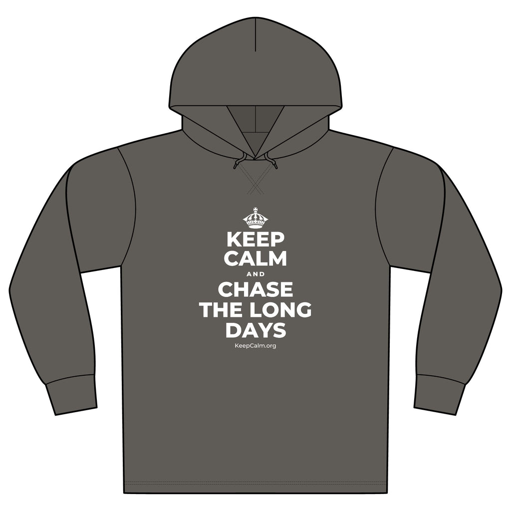 KEEP CALM AND CHASE THE LONG DAYS Organic Hoodie Tee