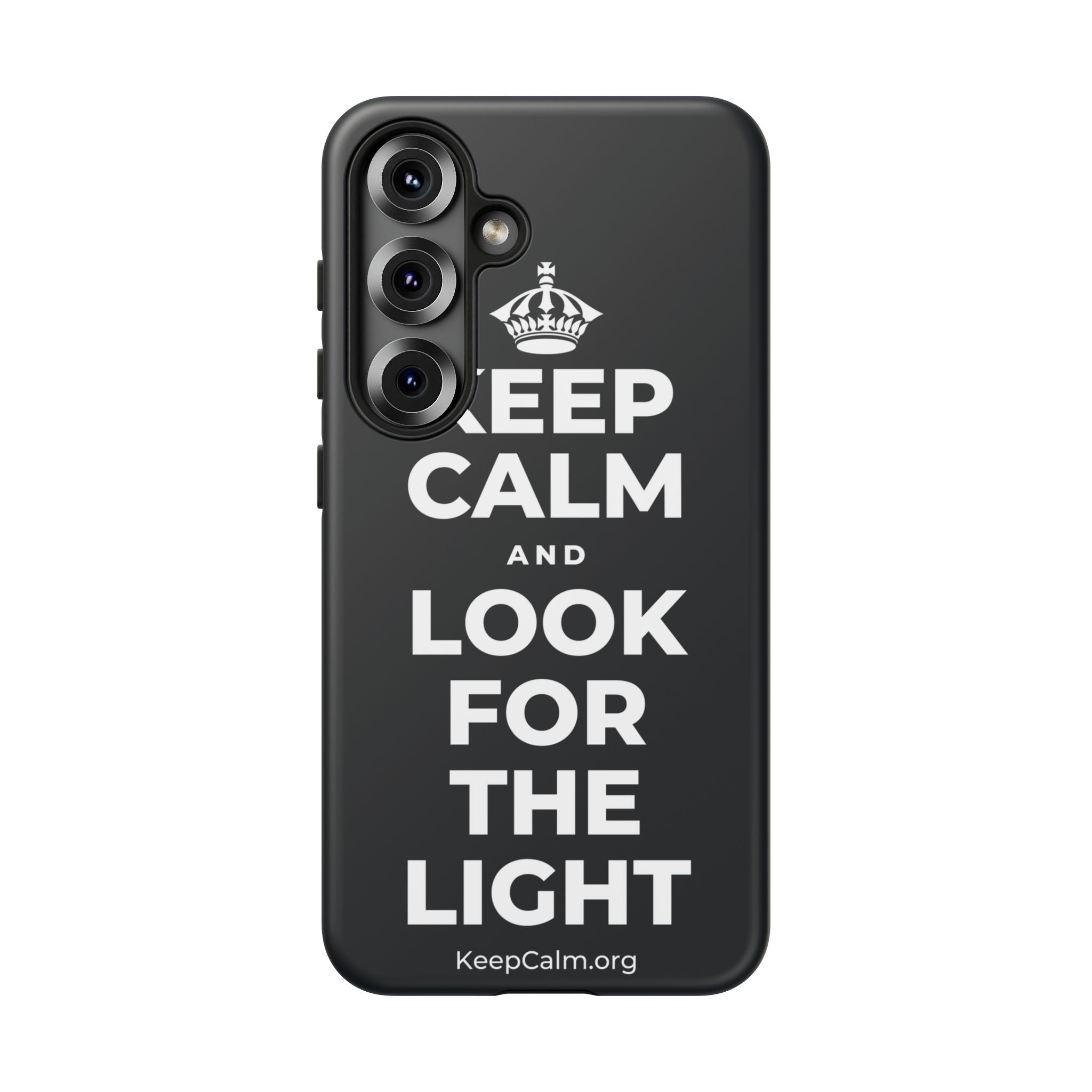 KEEP CALM AND LOOK FOR THE LIGHT Phone Case (Dark)