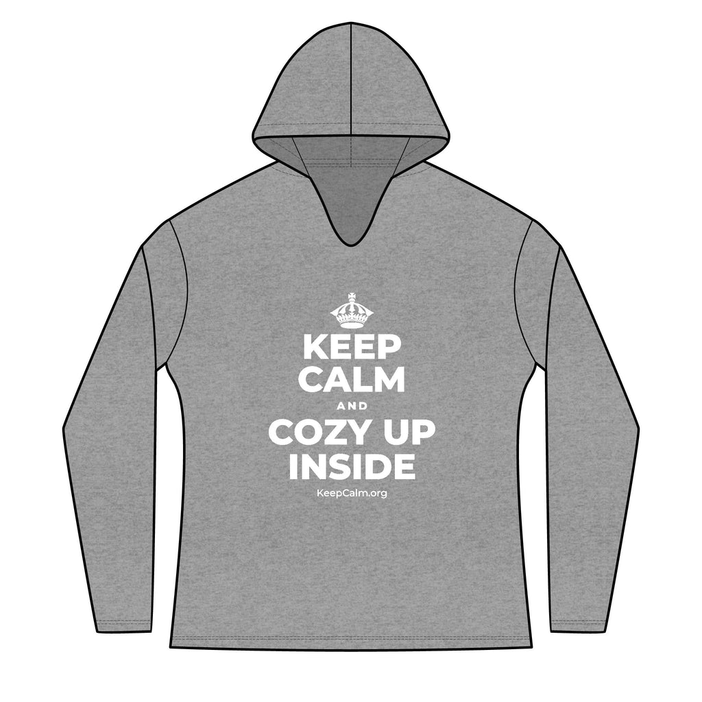 KEEP CALM AND COZY UP INSIDE Women's Long Sleeve Hoodie