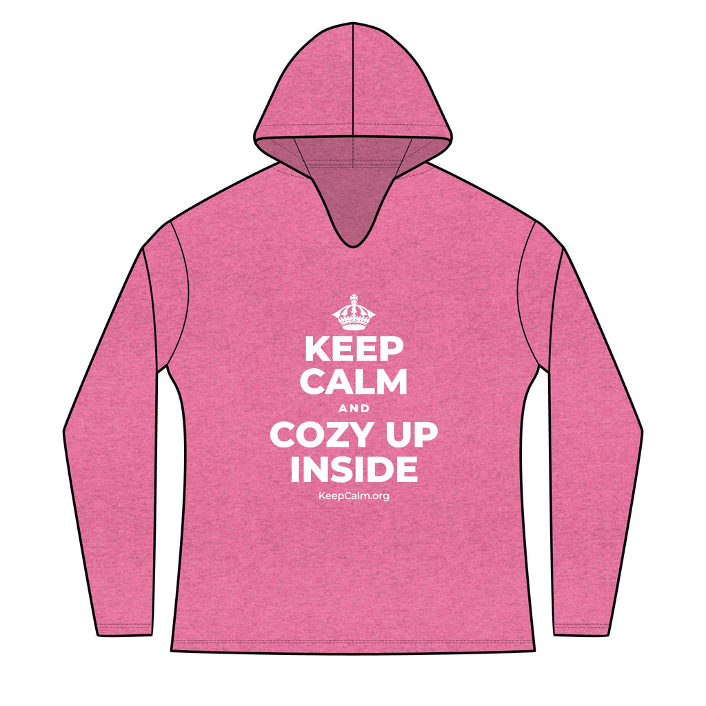 KEEP CALM AND COZY UP INSIDE Women's Long Sleeve Hoodie
