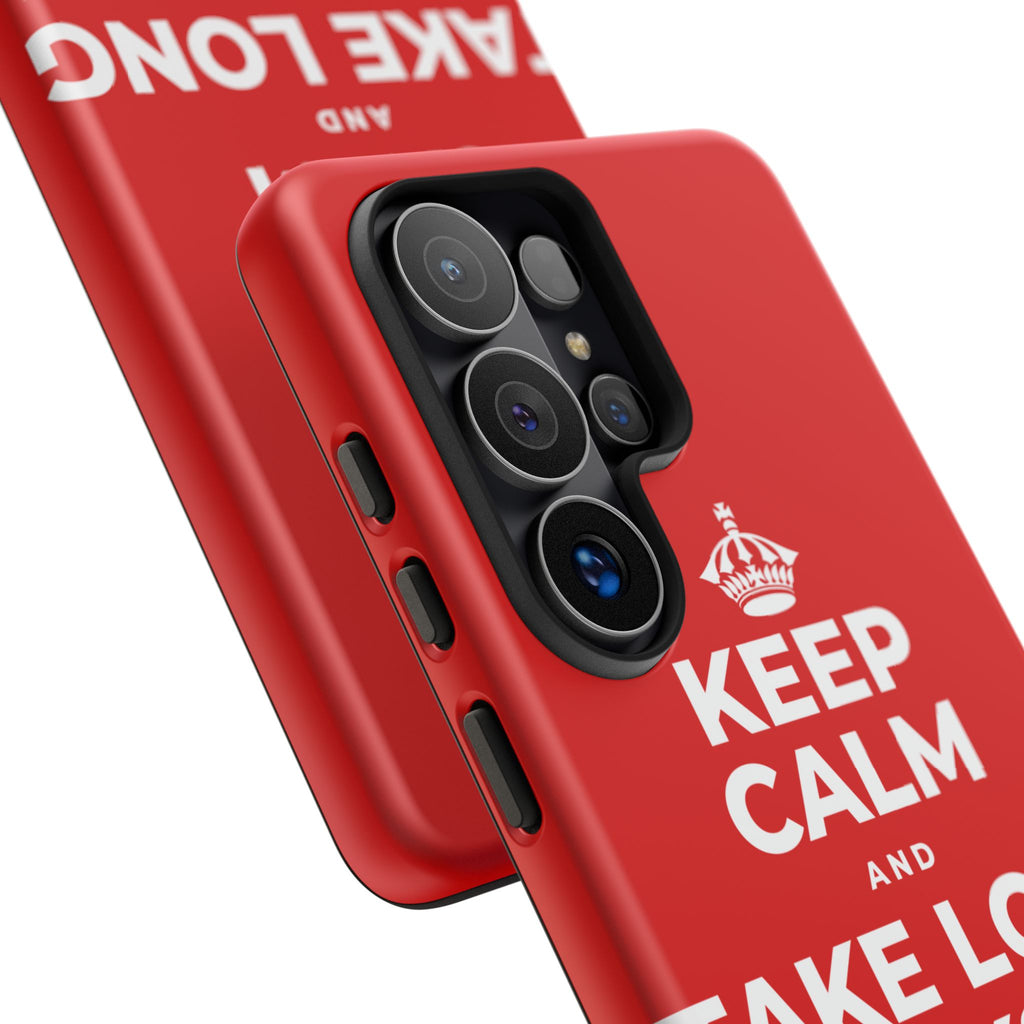 KEEP CALM AND TAKE LONG WALKS ON THE BEACH Phone Case