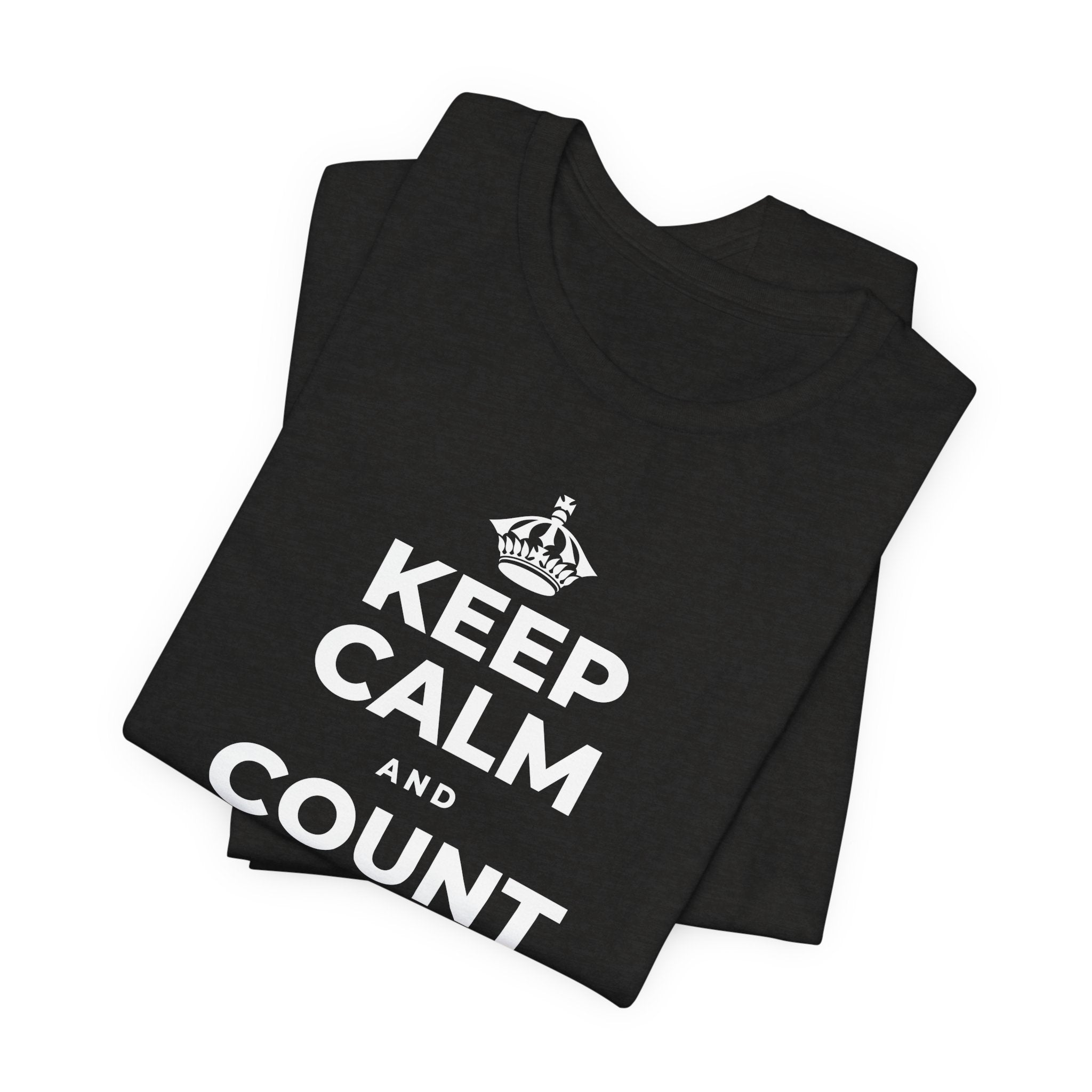 KEEP CALM AND COUNT YOUR SLOW BREATHS T-Shirt (Soft Cream–Heather Mauve)