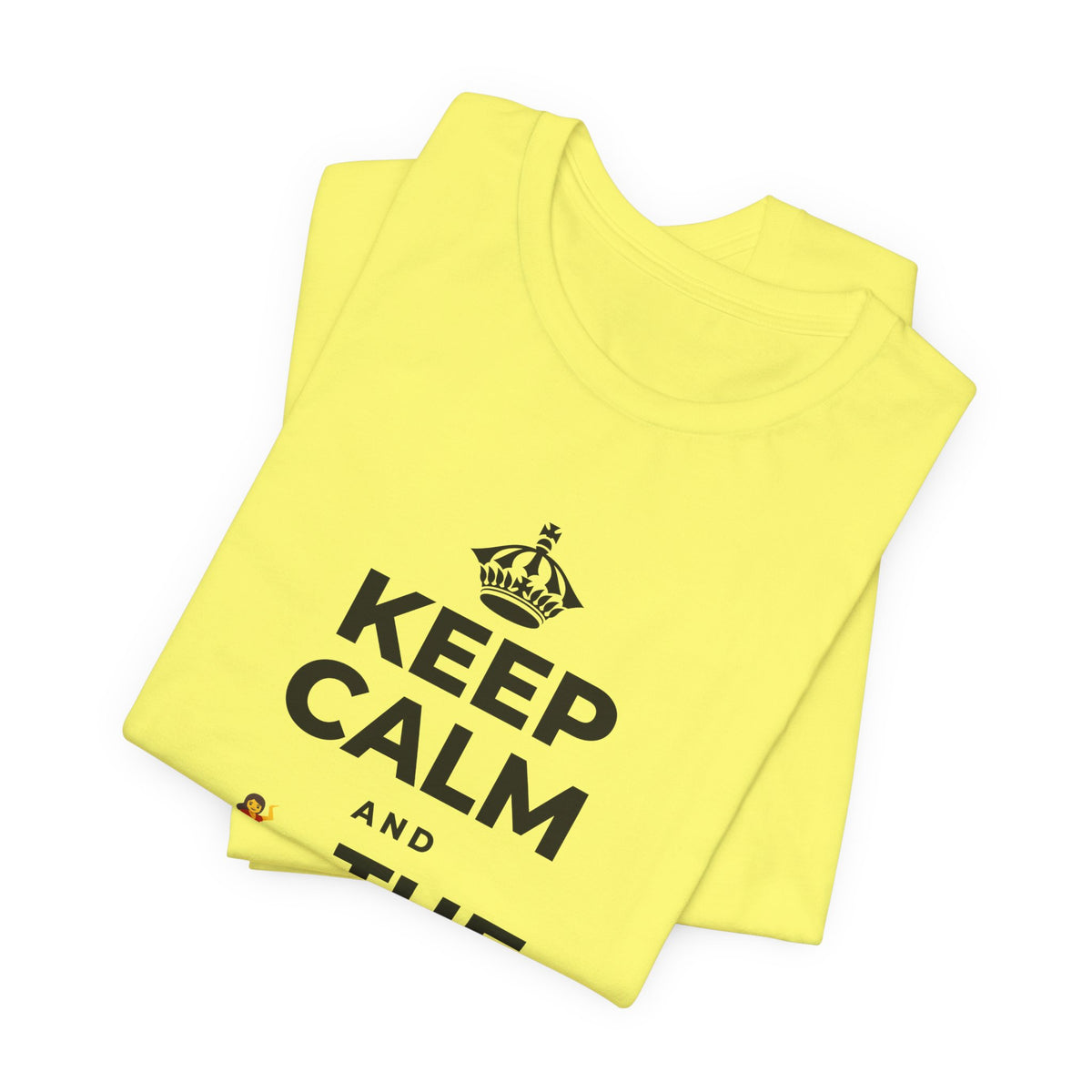 KEEP CALM AND 💃 THE NIGHT AWAY T-Shirt (Soft Cream–Heather Mauve)