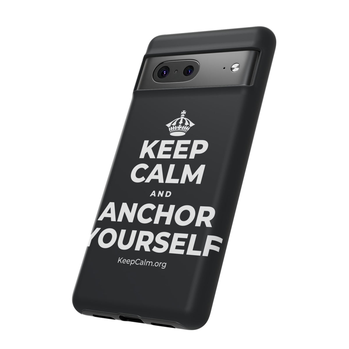 KEEP CALM AND ANCHOR YOURSELF Phone Case (Dark)