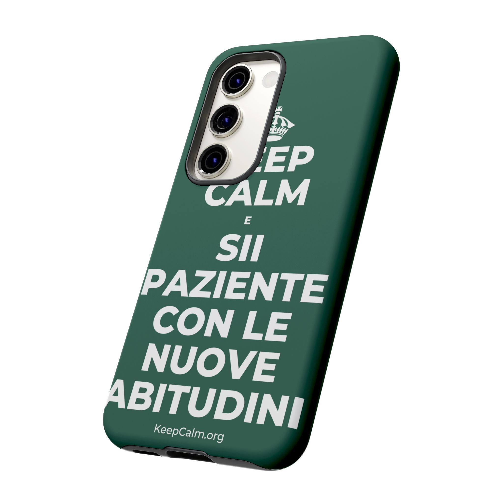 KEEP CALM E SII PAZIENTE CON LE NUOVE ABITUDINI Phone Case