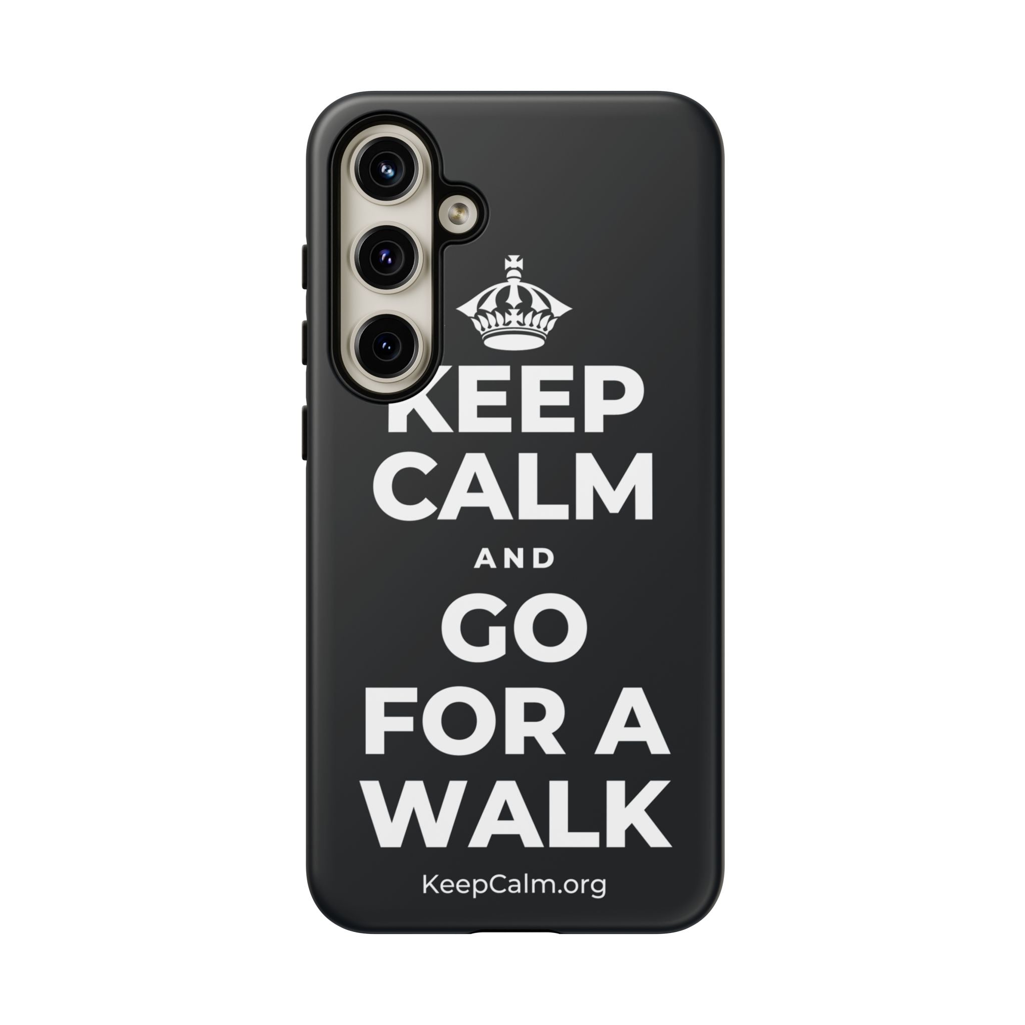 KEEP CALM AND GO FOR A WALK Phone Case (Dark)