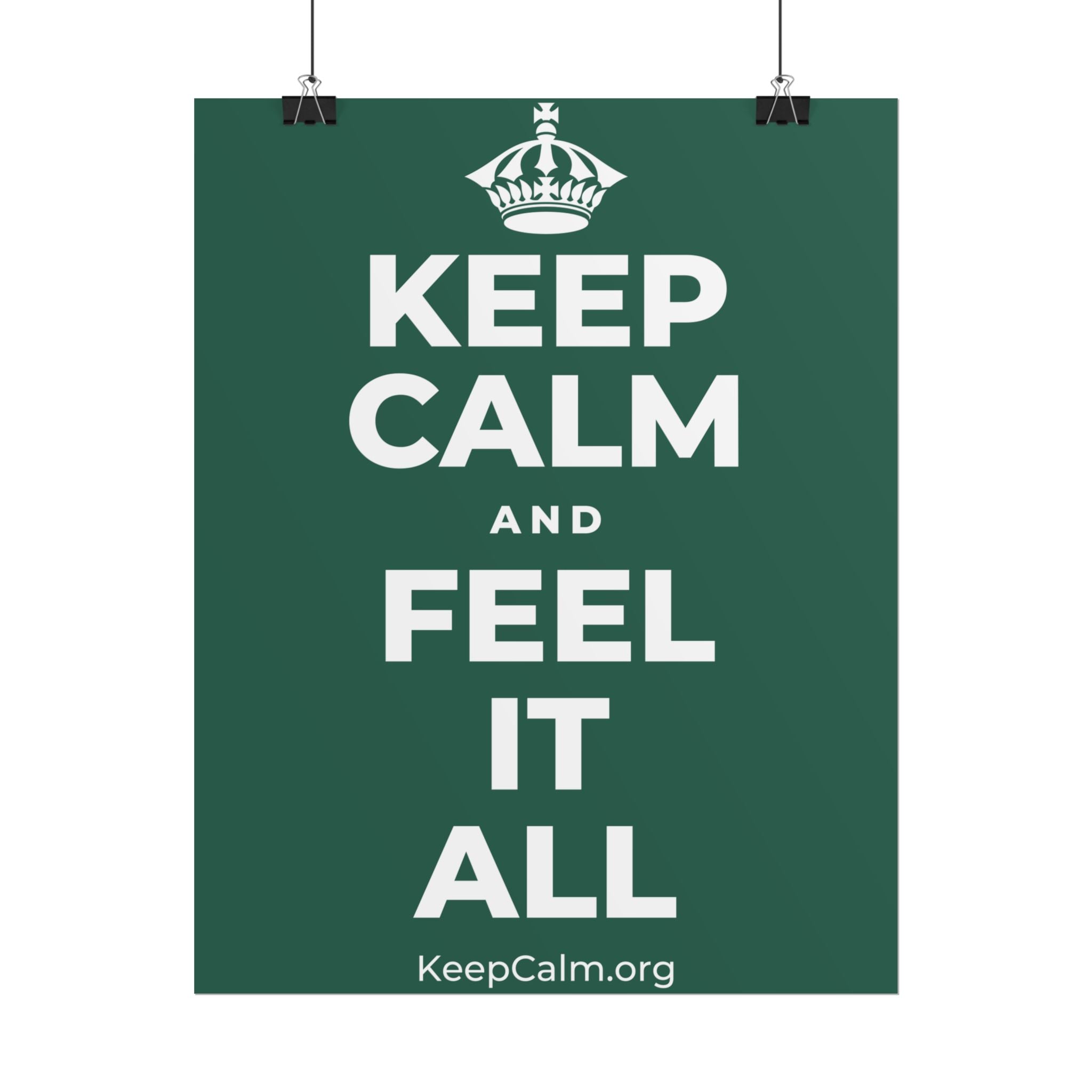 KEEP CALM AND FEEL IT ALL Poster