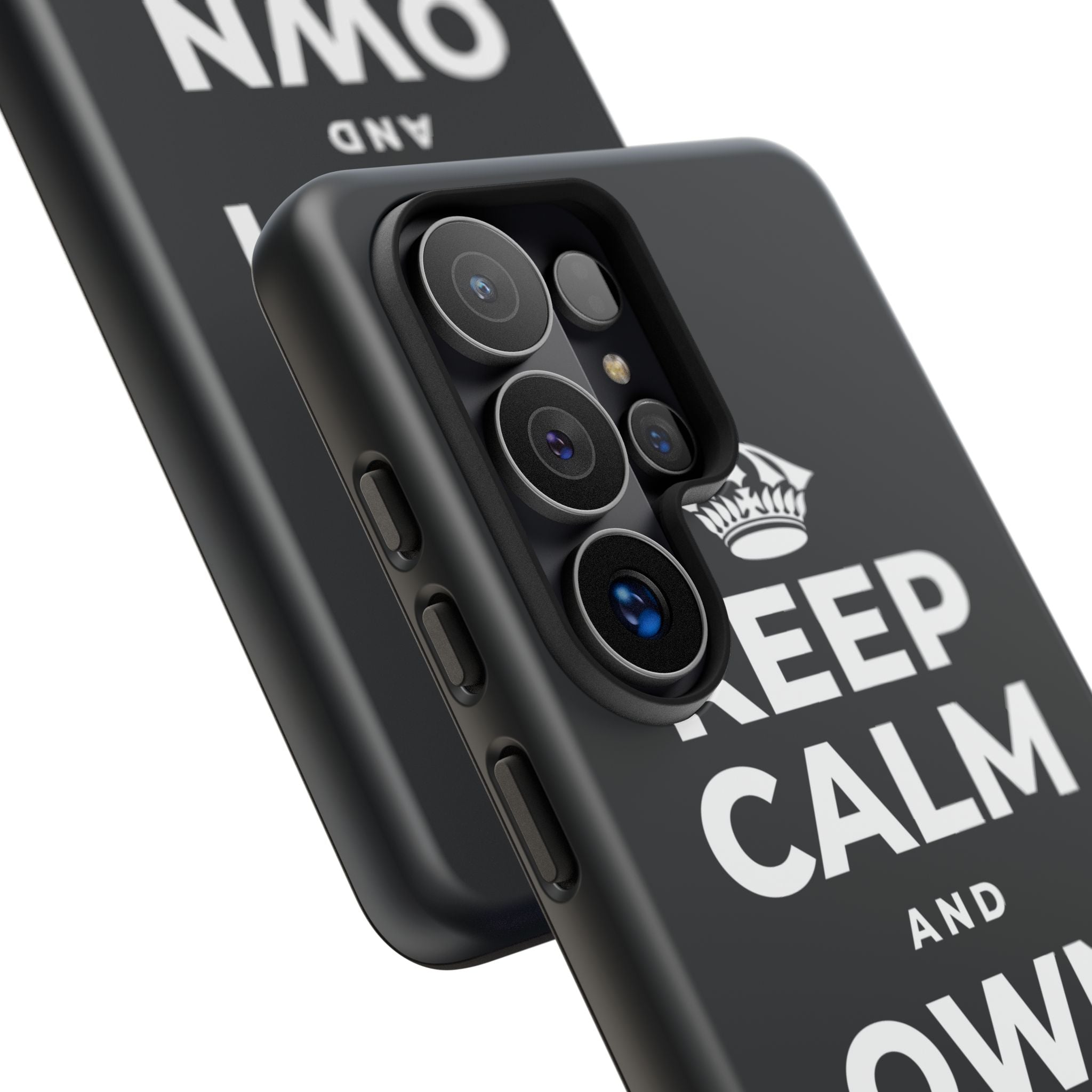 KEEP CALM AND OWN THE WIN Phone Case (Dark)