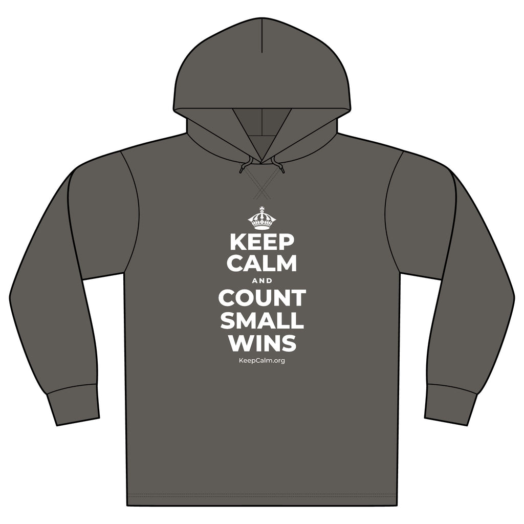 KEEP CALM AND COUNT SMALL WINS Organic Hoodie Tee