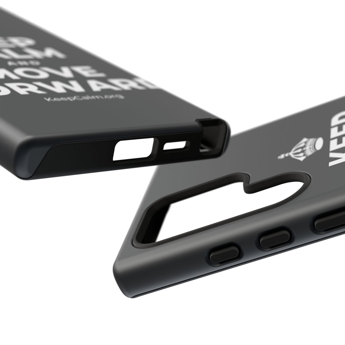 KEEP CALM AND MOVE FORWARD Phone Case (Dark)
