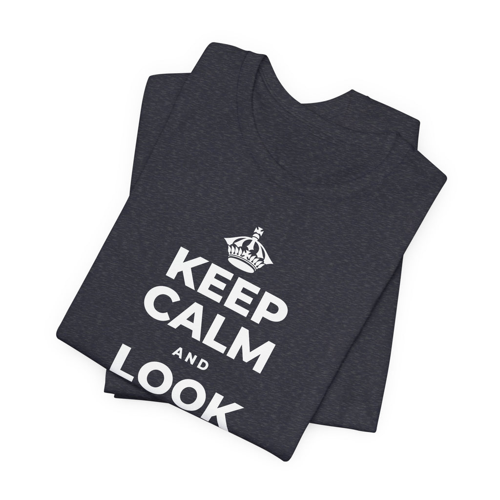 KEEP CALM AND LOOK FOR THE LIGHT T-Shirt (White–Asphalt)