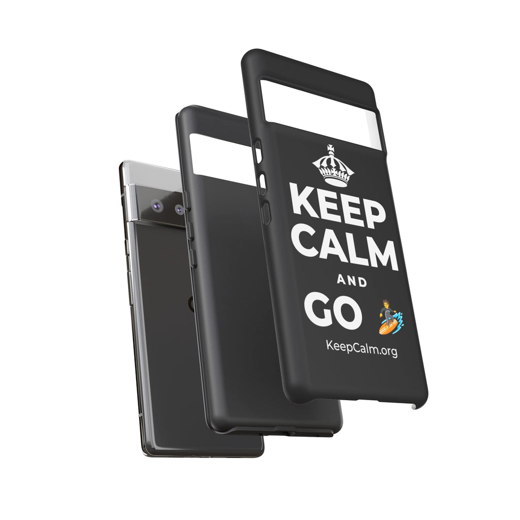 KEEP CALM AND GO 🏄 Phone Case