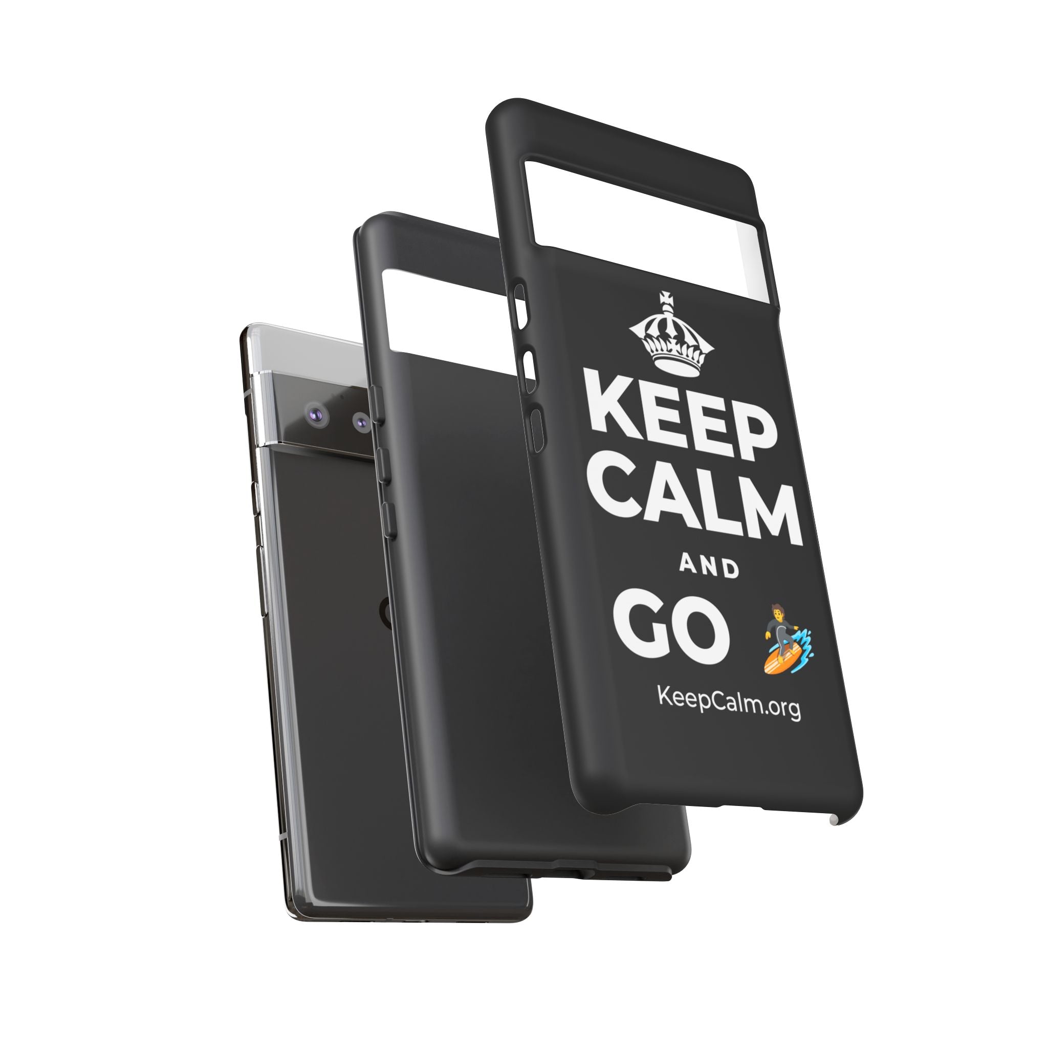 KEEP CALM AND GO 🏄 Phone Case