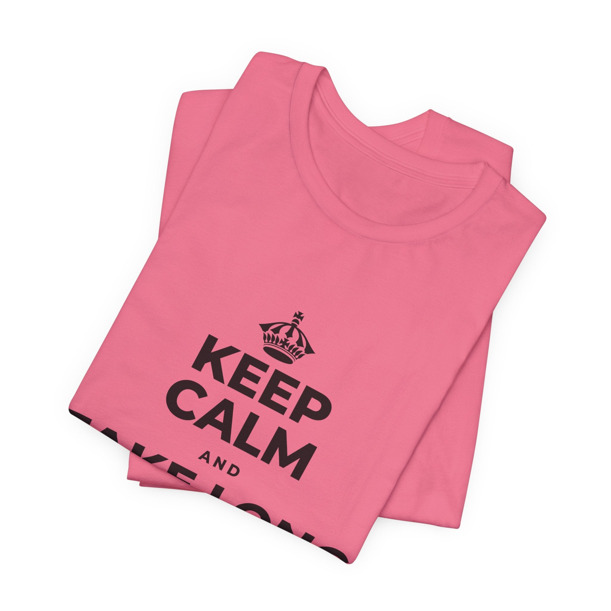 KEEP CALM AND TAKE LONG WALKS ON THE BEACH T-Shirt (Military Green–Autumn)