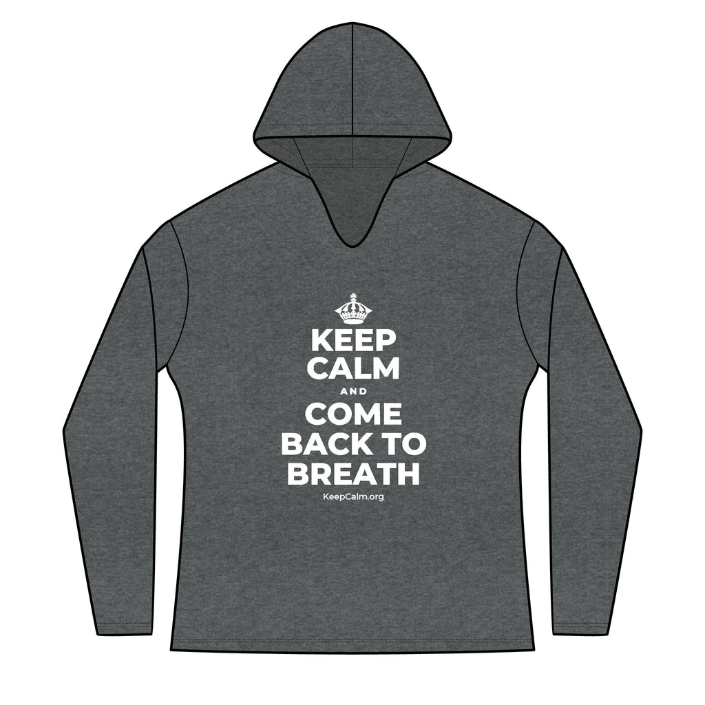 KEEP CALM AND COME BACK TO BREATH Women's Long Sleeve Hoodie