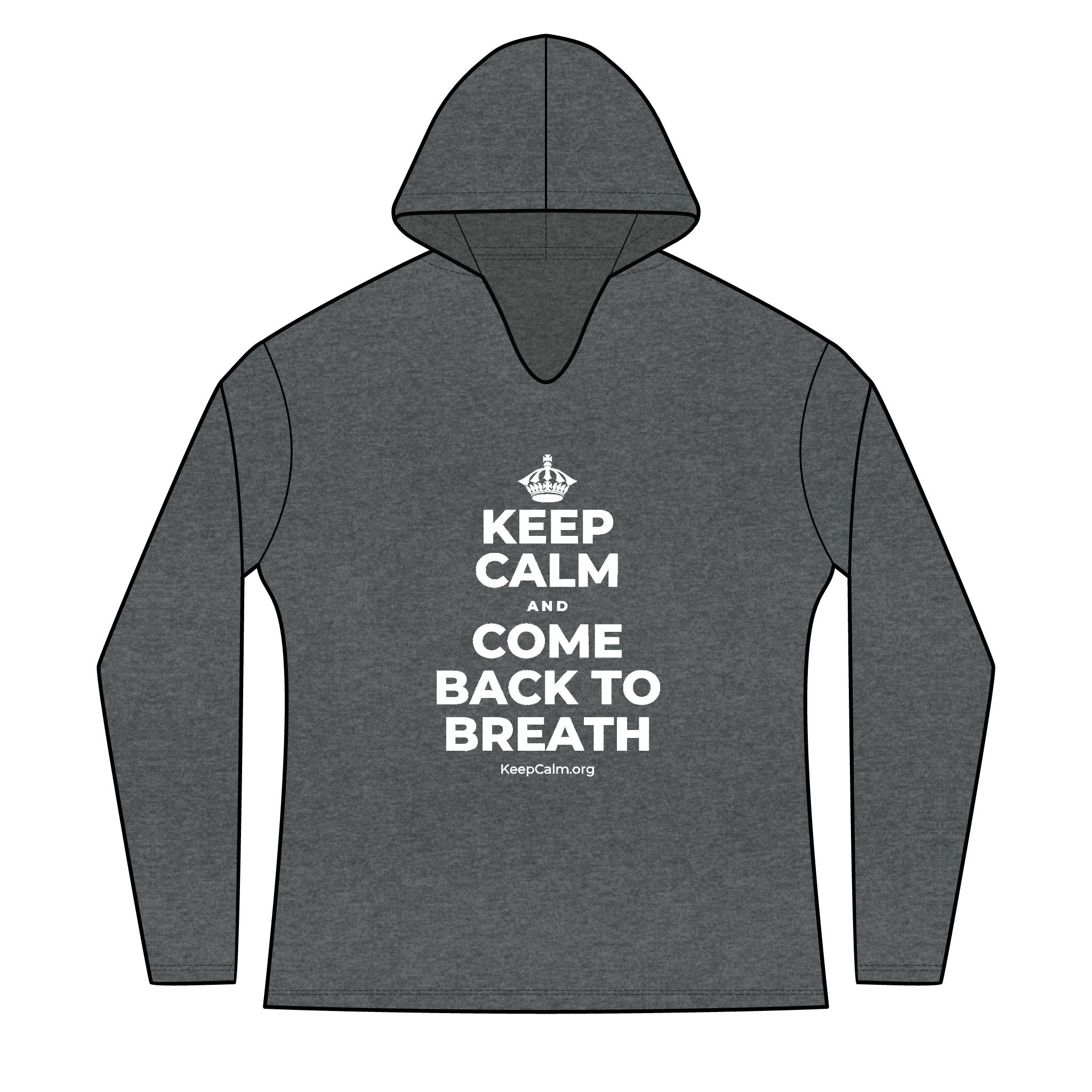 KEEP CALM AND COME BACK TO BREATH Women's Long Sleeve Hoodie