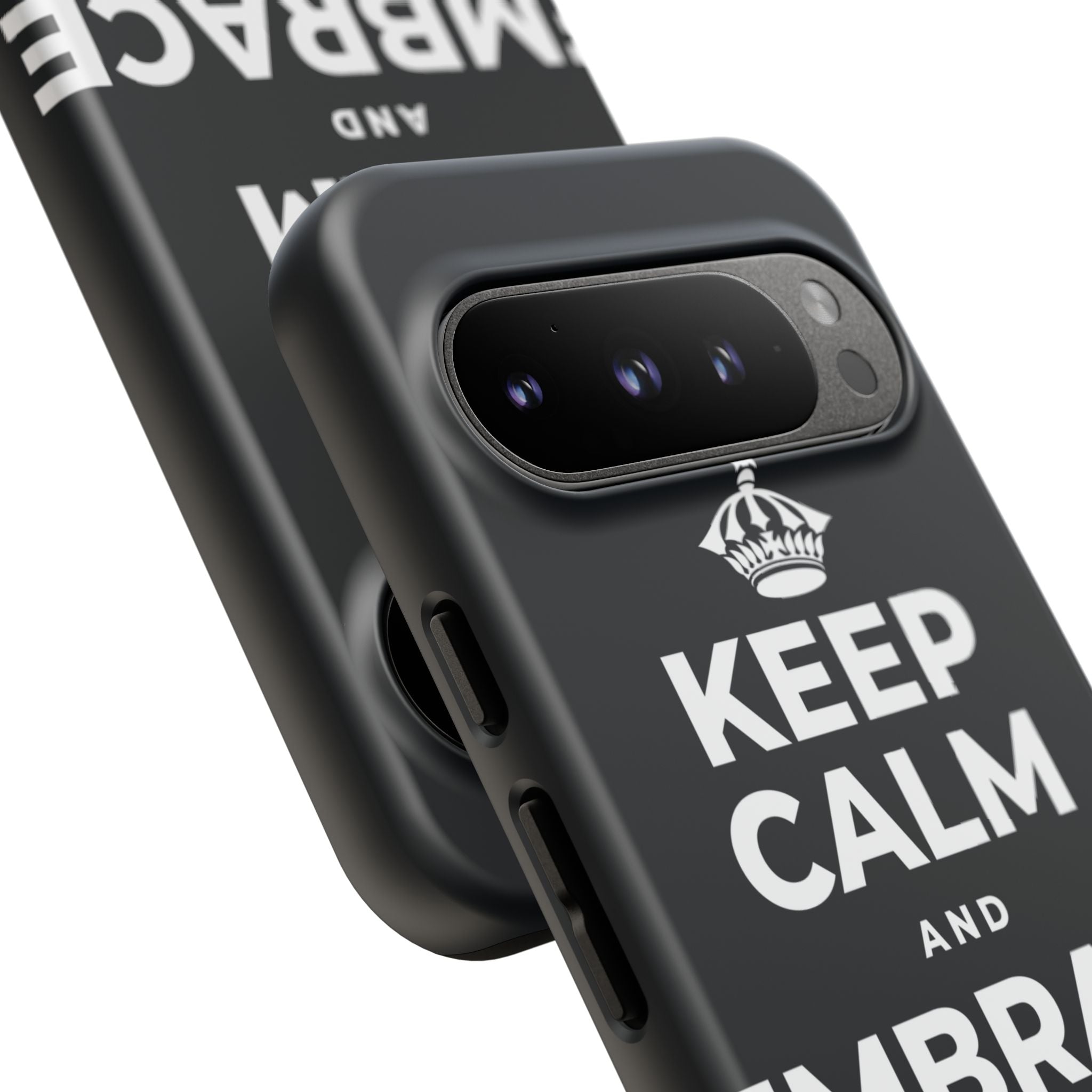 KEEP CALM AND EMBRACE THE CHANGE Phone Case (Dark)
