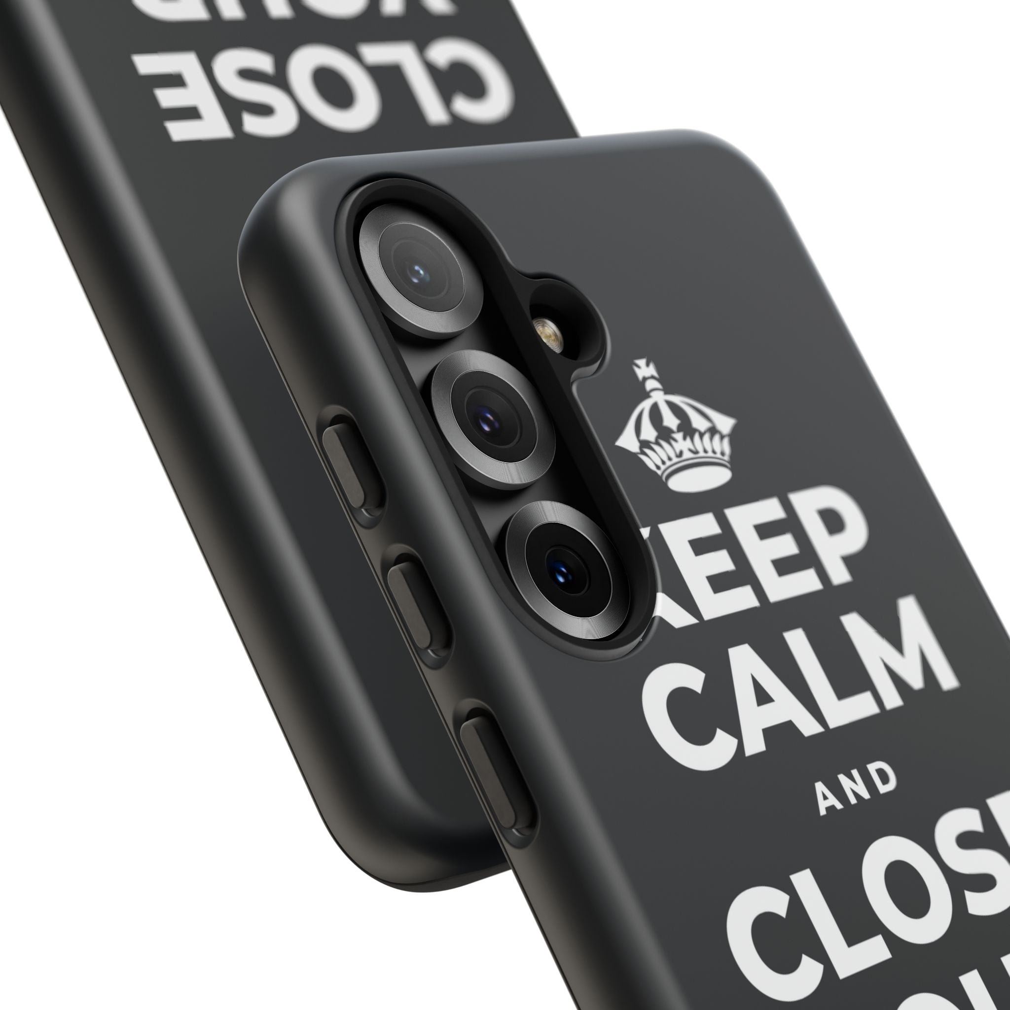 KEEP CALM AND CLOSE YOUR EYES A MOMENT Phone Case (Dark)