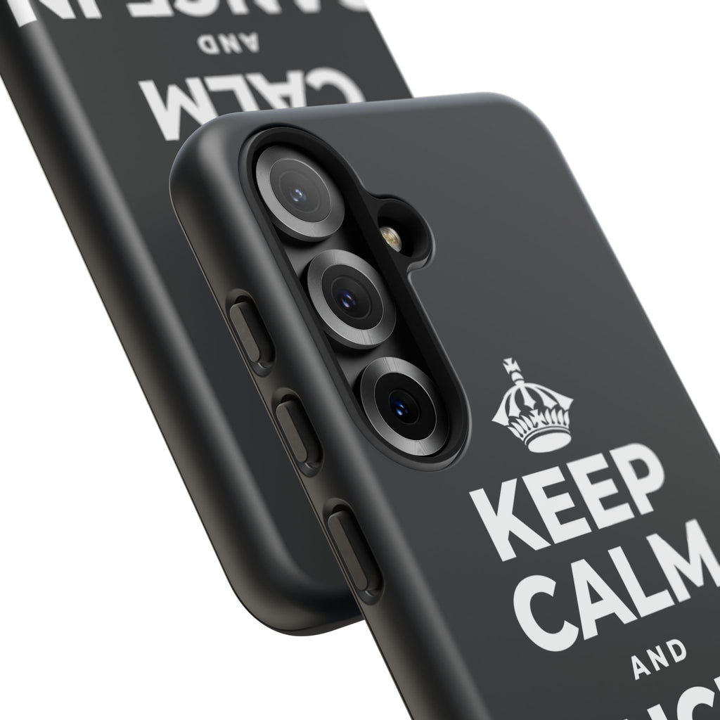 KEEP CALM AND DANCE IN THE SAND Phone Case (Dark)