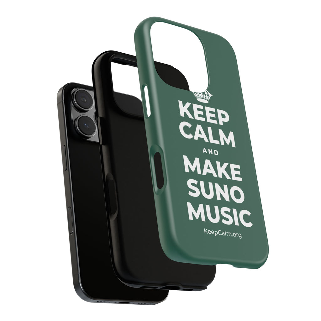 KEEP CALM AND MAKE SUNO MUSIC Phone Case