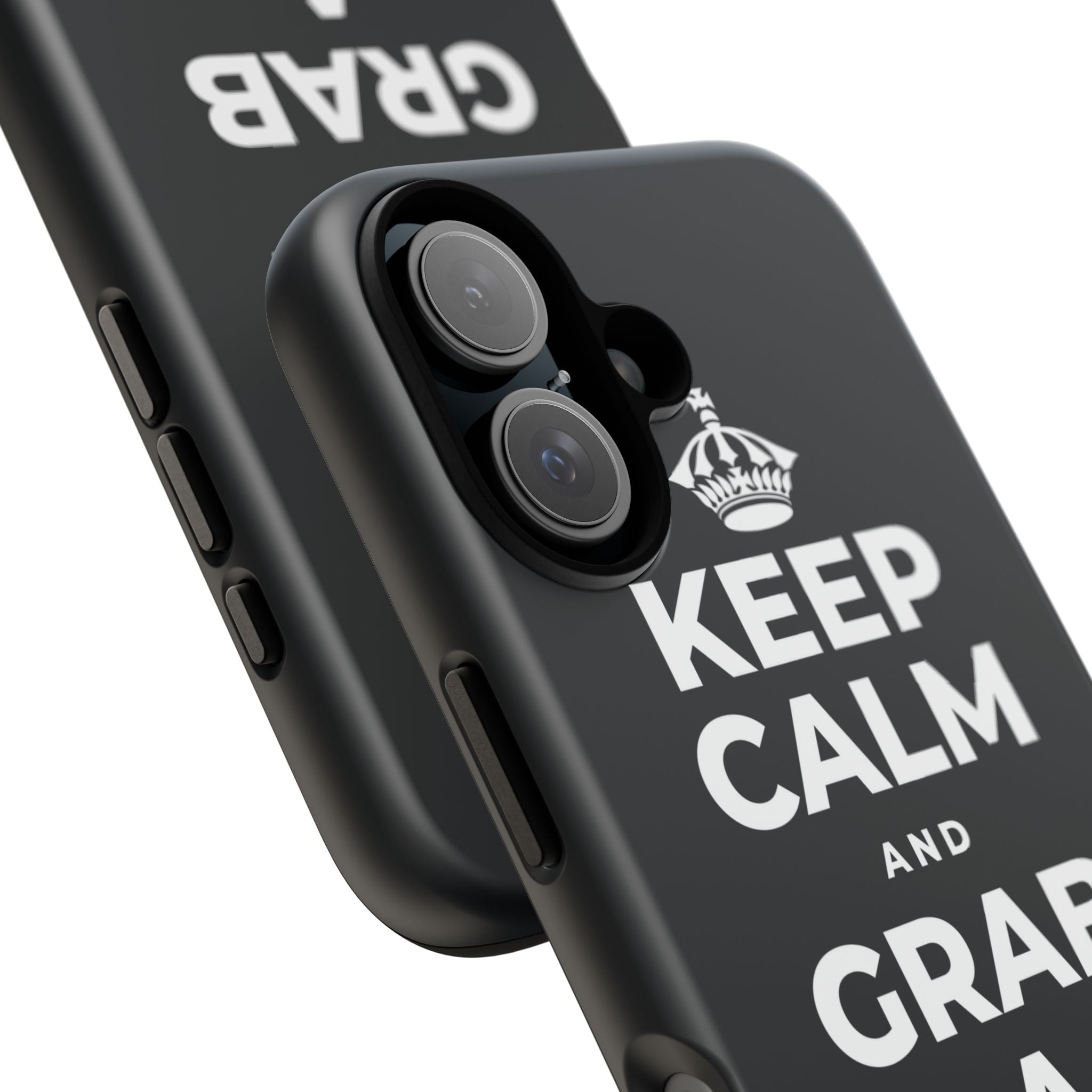 KEEP CALM AND GRAB A WARM DRINK Phone Case (Dark)