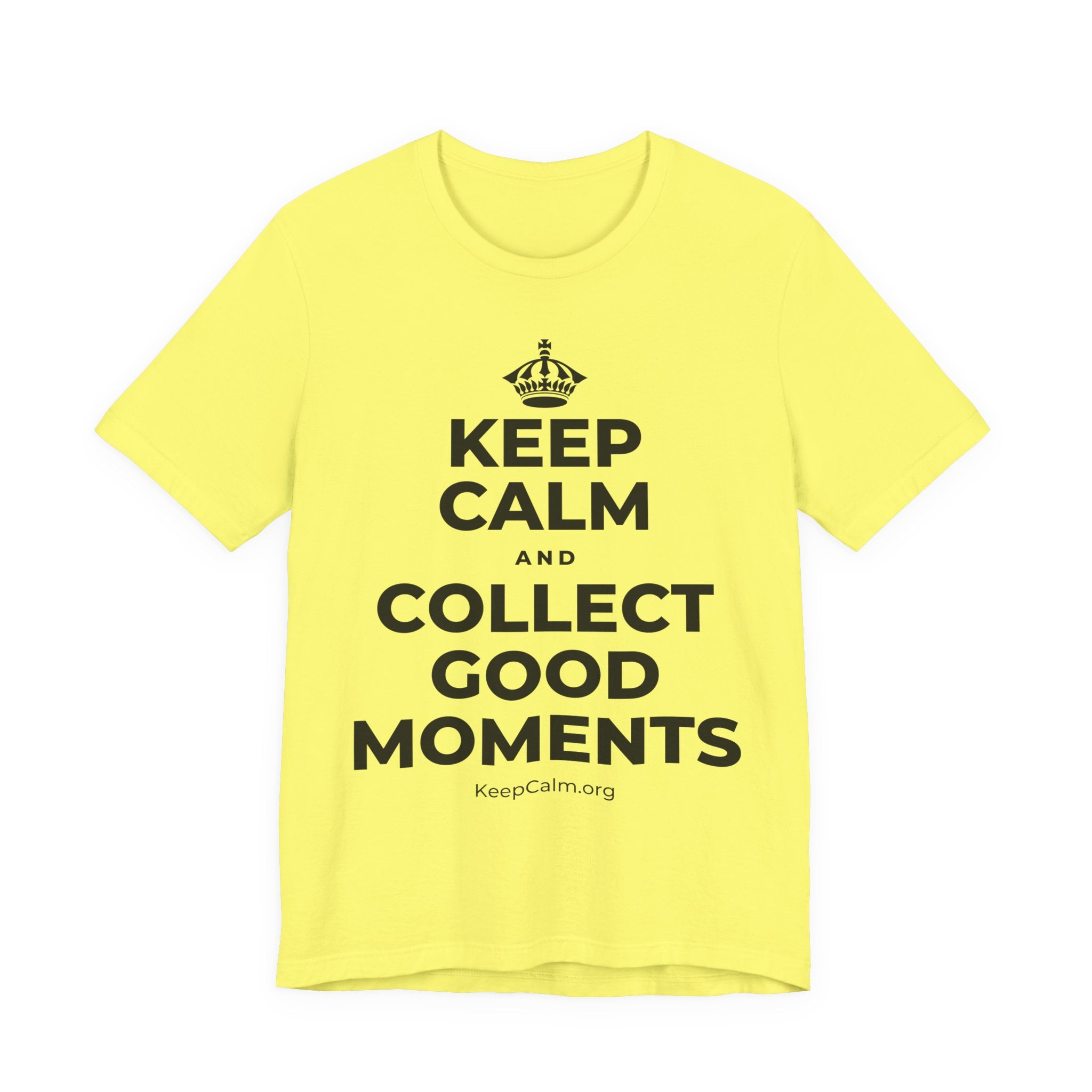 KEEP CALM AND COLLECT GOOD MOMENTS T-Shirt (Soft Cream–Heather Mauve)