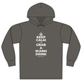 KEEP CALM AND GRAB A WARM DRINK Organic Hoodie Tee