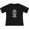 KEEP CALM AND DROP THE ROPE Women's Raglan Tee