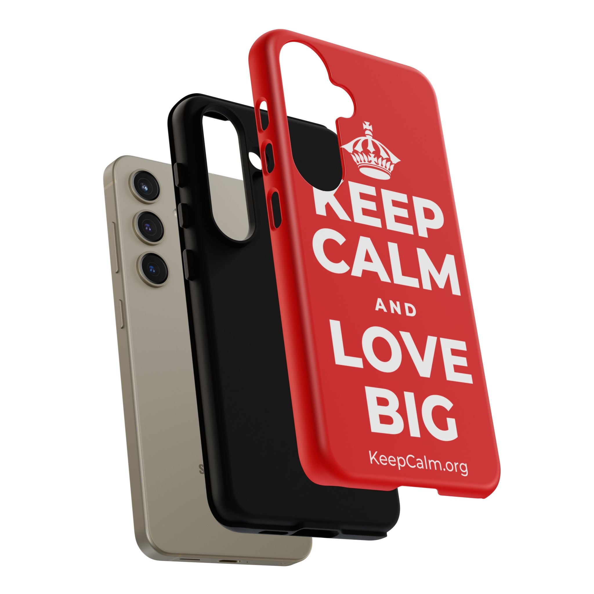 KEEP CALM AND LOVE BIG Phone Case