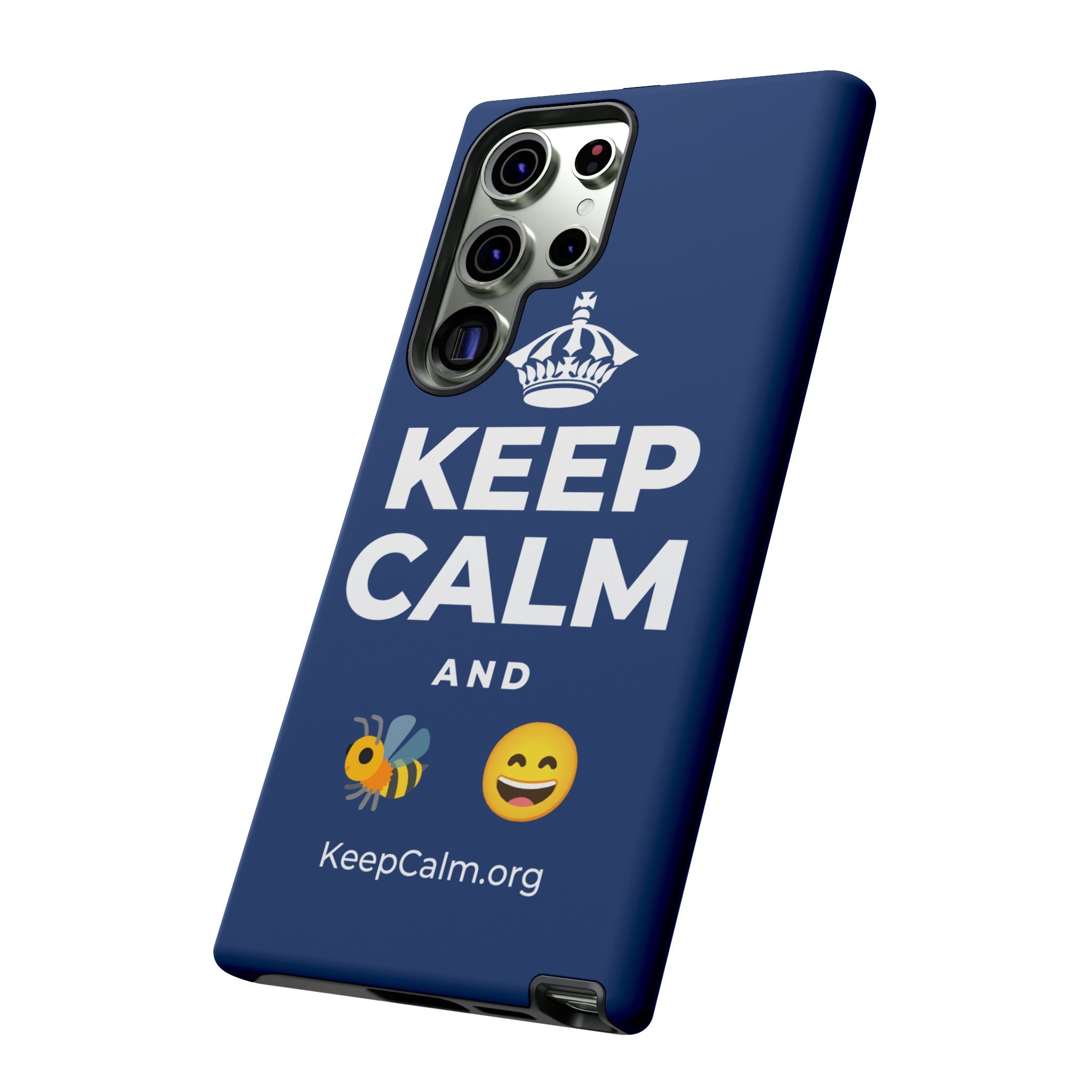 KEEP CALM AND 🐝 😄 Phone Case