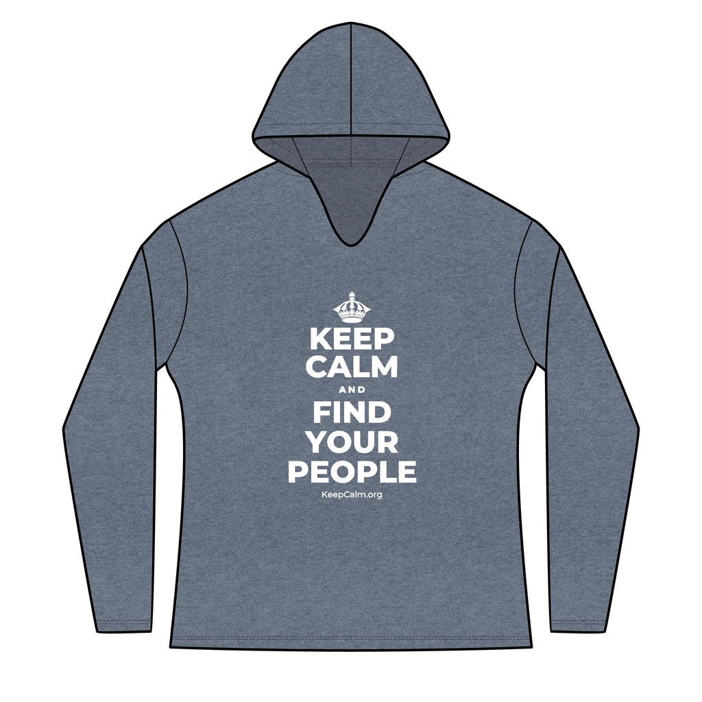 KEEP CALM AND FIND YOUR PEOPLE Women's Long Sleeve Hoodie