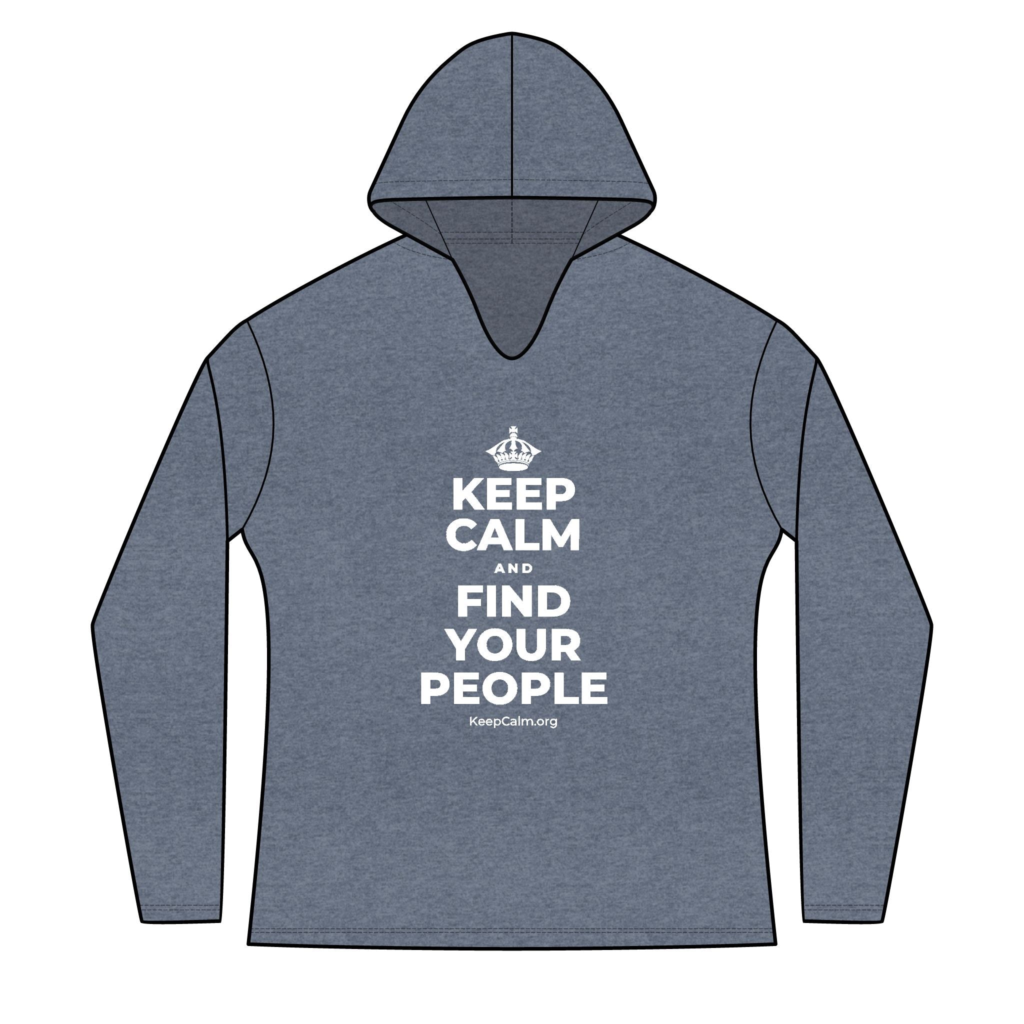 KEEP CALM AND FIND YOUR PEOPLE Women's Long Sleeve Hoodie