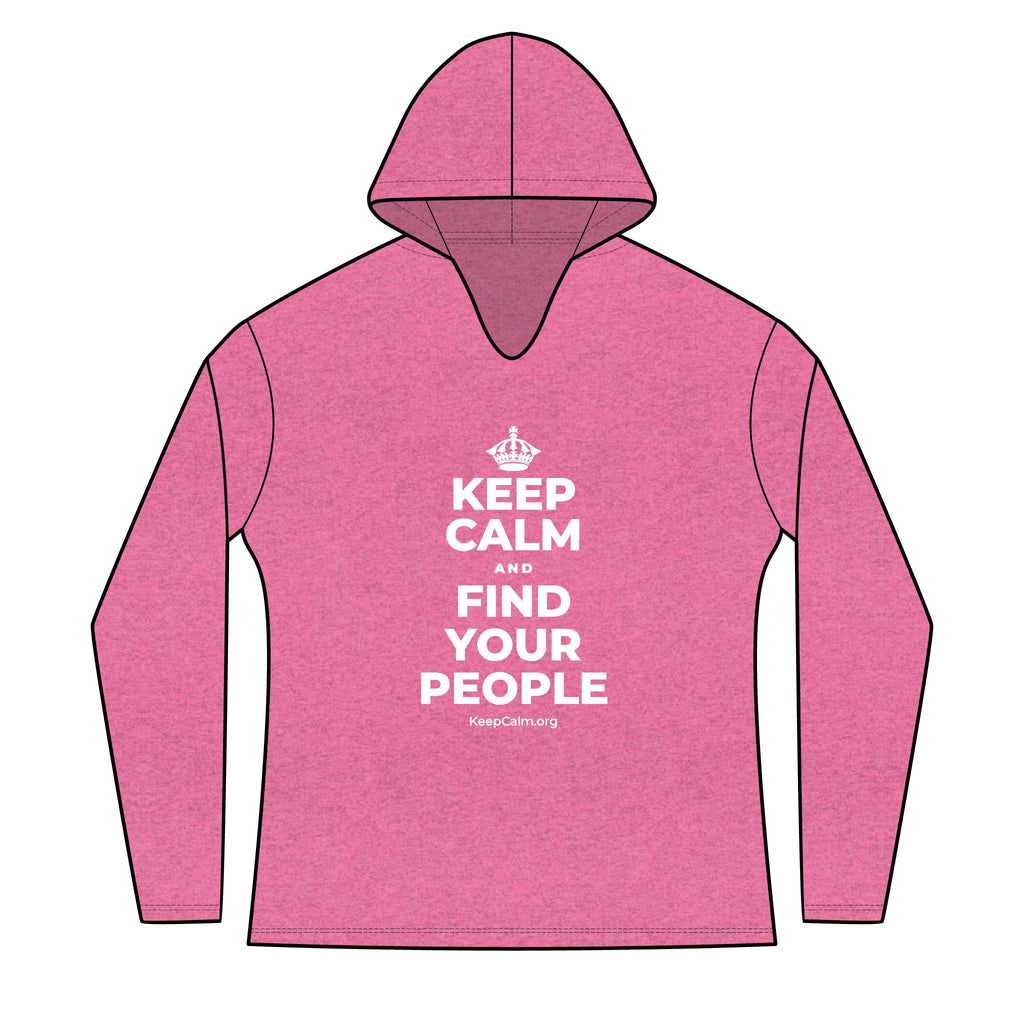 KEEP CALM AND FIND YOUR PEOPLE Women's Long Sleeve Hoodie