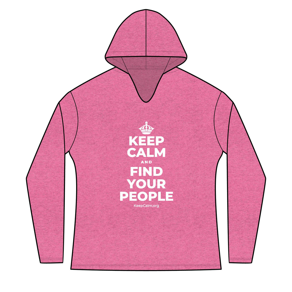 KEEP CALM AND FIND YOUR PEOPLE Women's Long Sleeve Hoodie