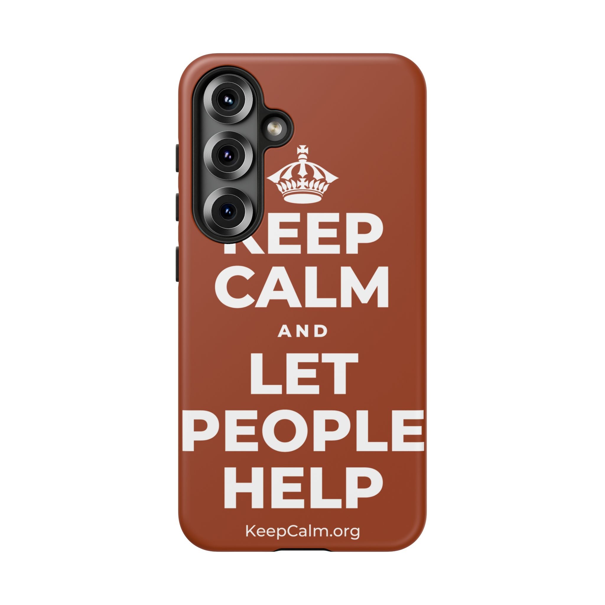 KEEP CALM AND LET PEOPLE HELP Phone Case