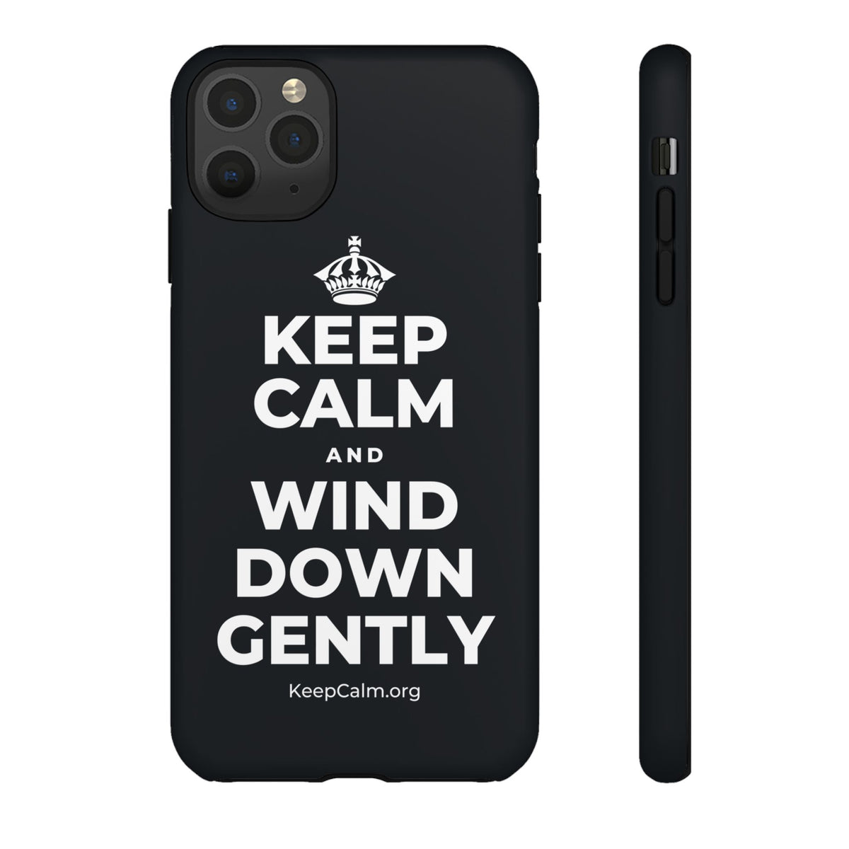 KEEP CALM AND WIND DOWN GENTLY Phone Case (Dark)