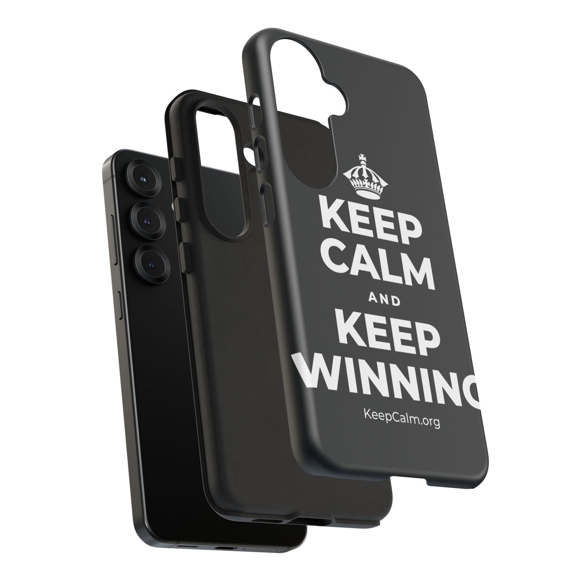 KEEP CALM AND KEEP WINNING Phone Case (Dark)