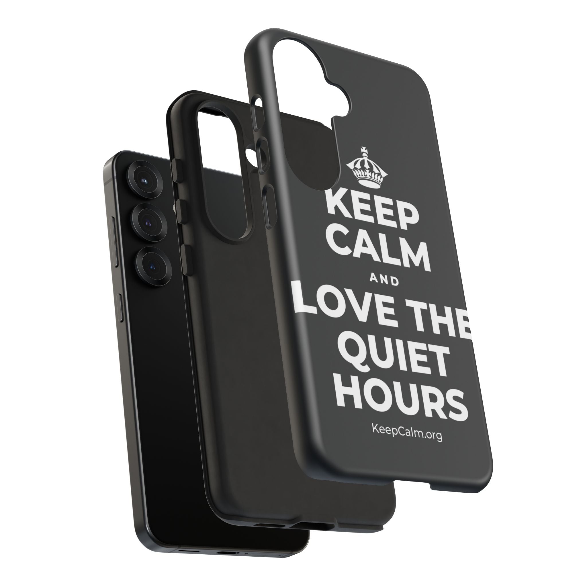KEEP CALM AND LOVE THE QUIET HOURS Phone Case (Dark)