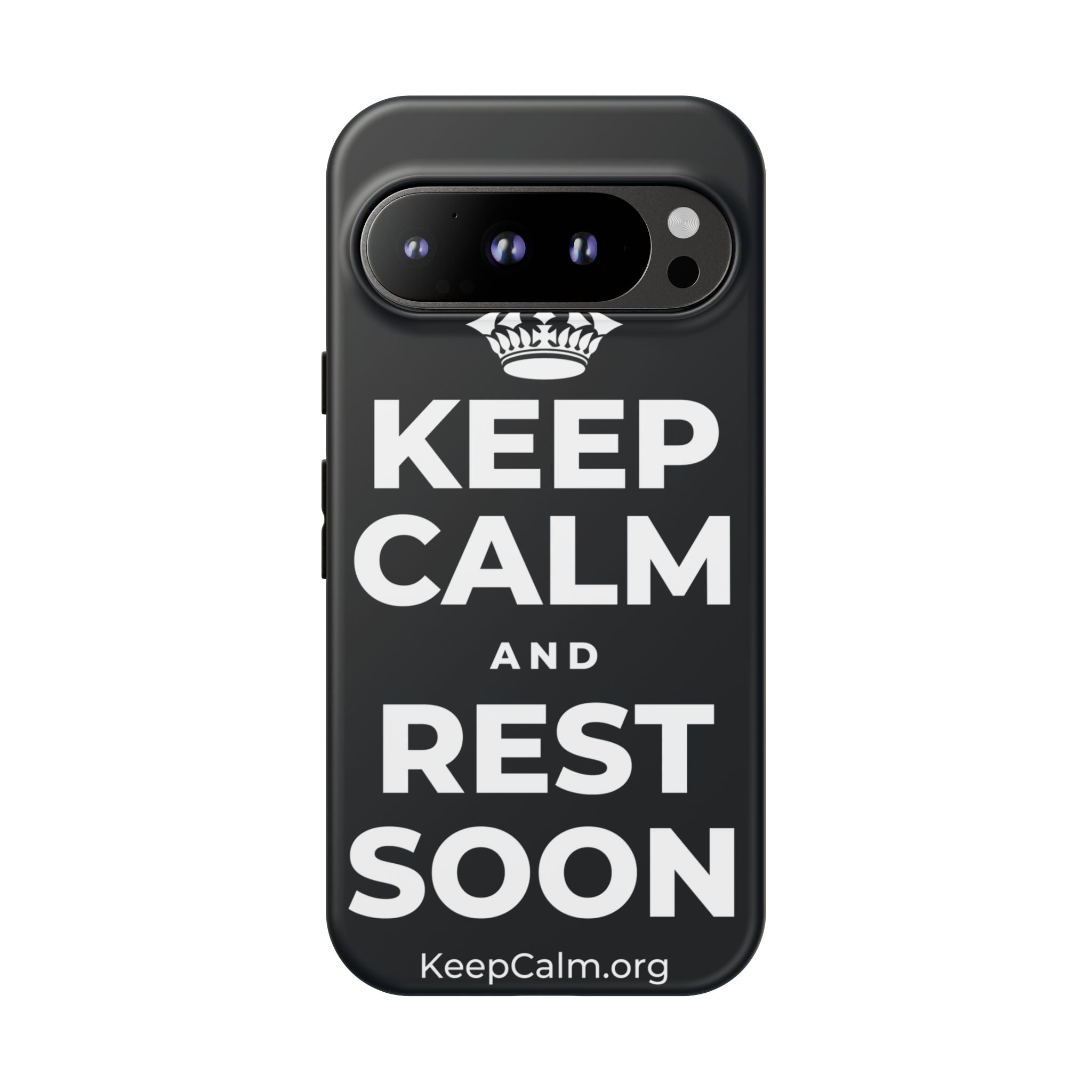 KEEP CALM AND REST SOON Phone Case (Dark)