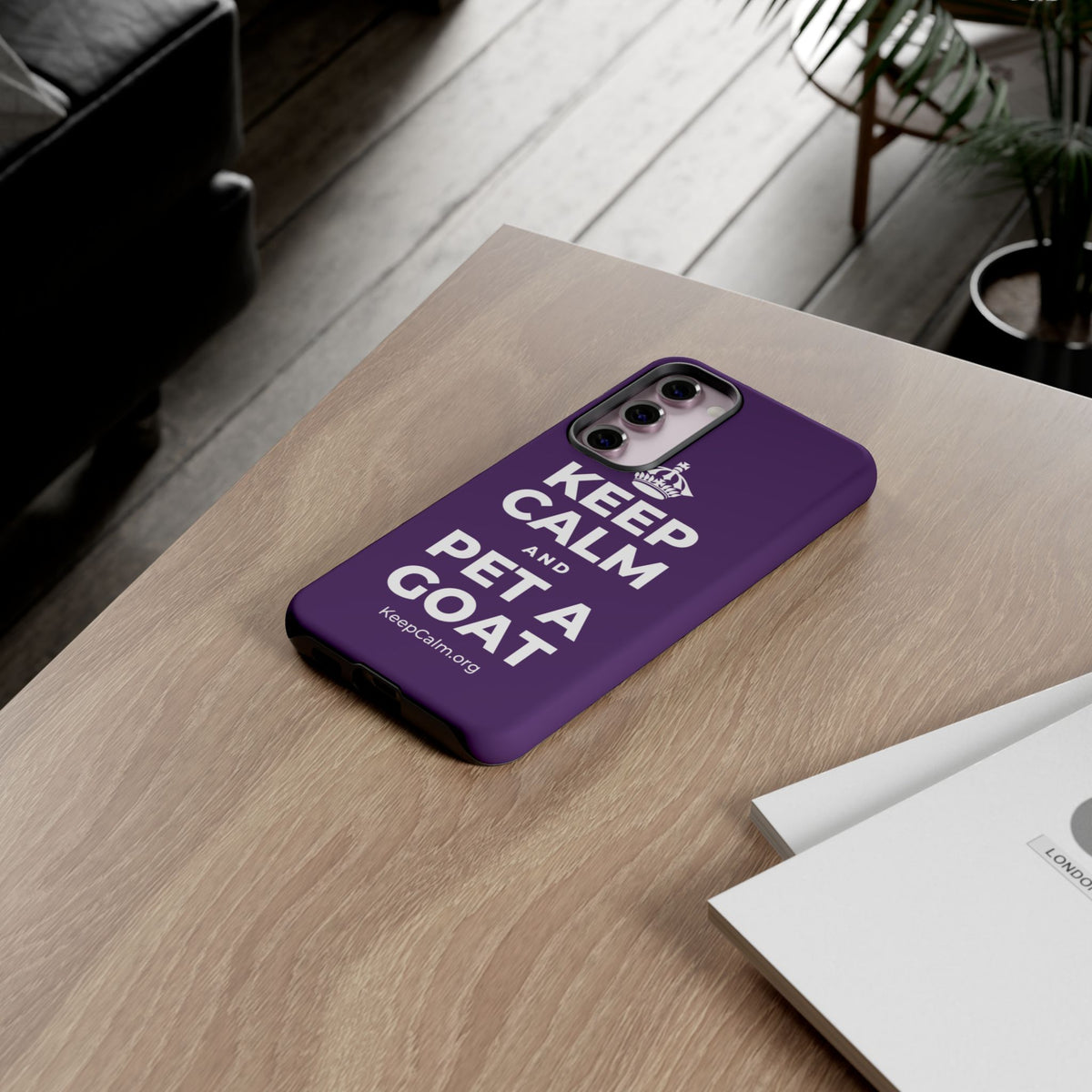 KEEP CALM AND PET A GOAT Phone Case