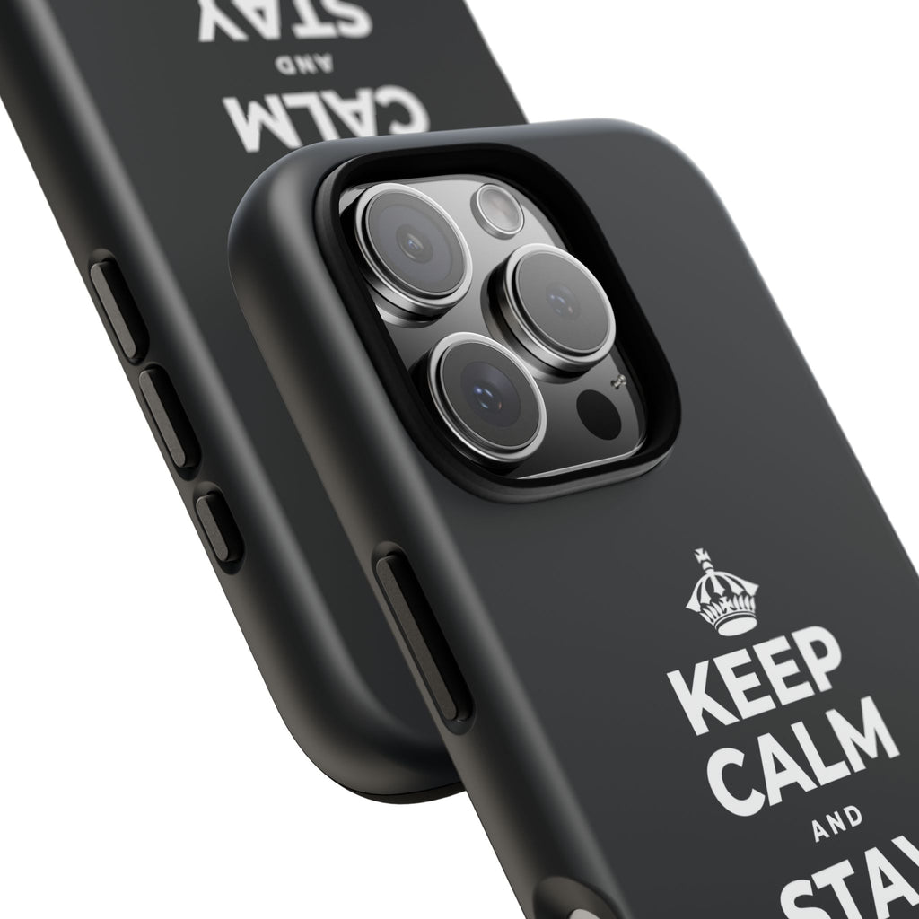 KEEP CALM AND STAY UNBOTHERED Phone Case (Dark)