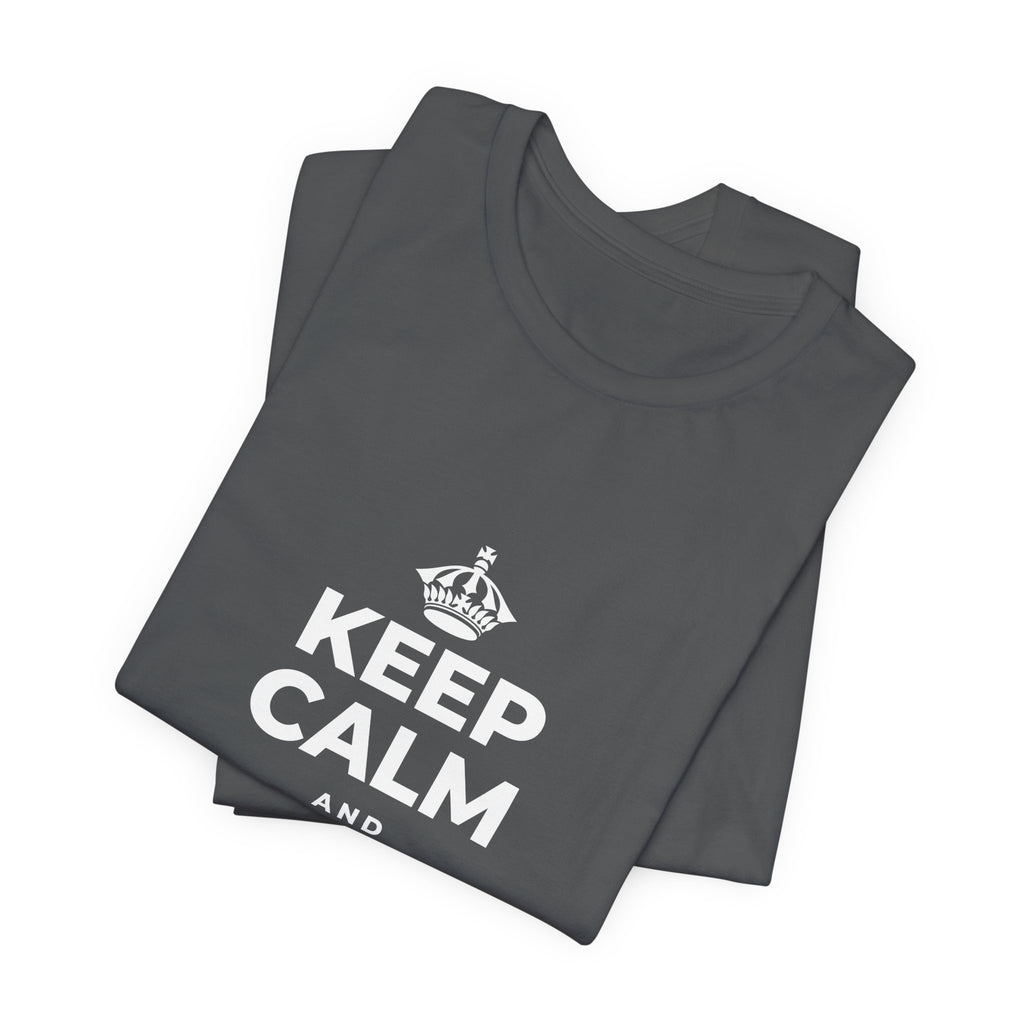 KEEP CALM AND MAKE MEMORIES T-Shirt (White–Asphalt)
