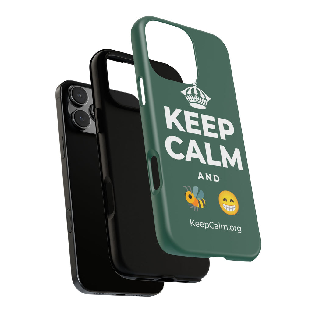 KEEP CALM AND BEE HAPPY Phone Case