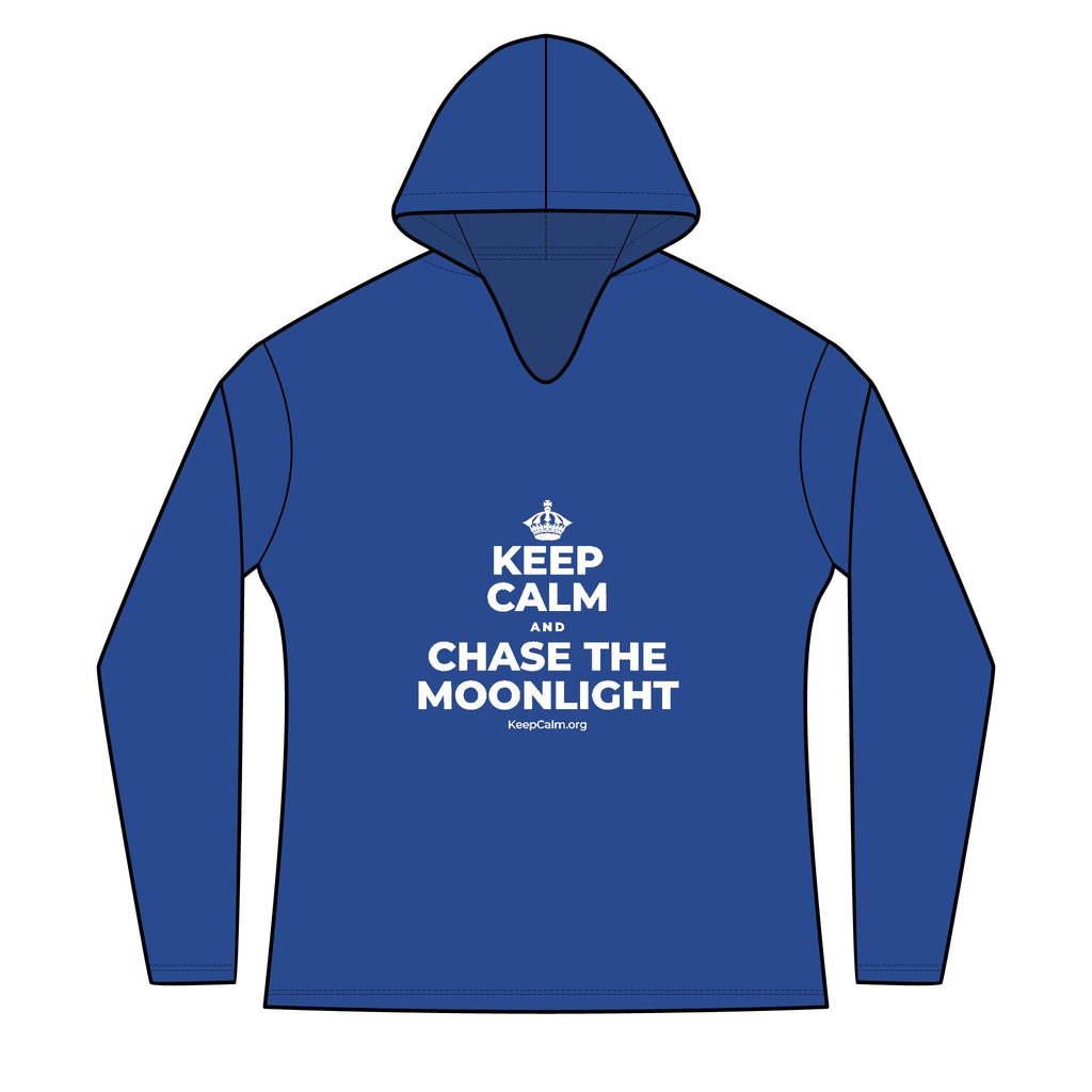 KEEP CALM AND CHASE THE MOONLIGHT Women's Long Sleeve Hoodie
