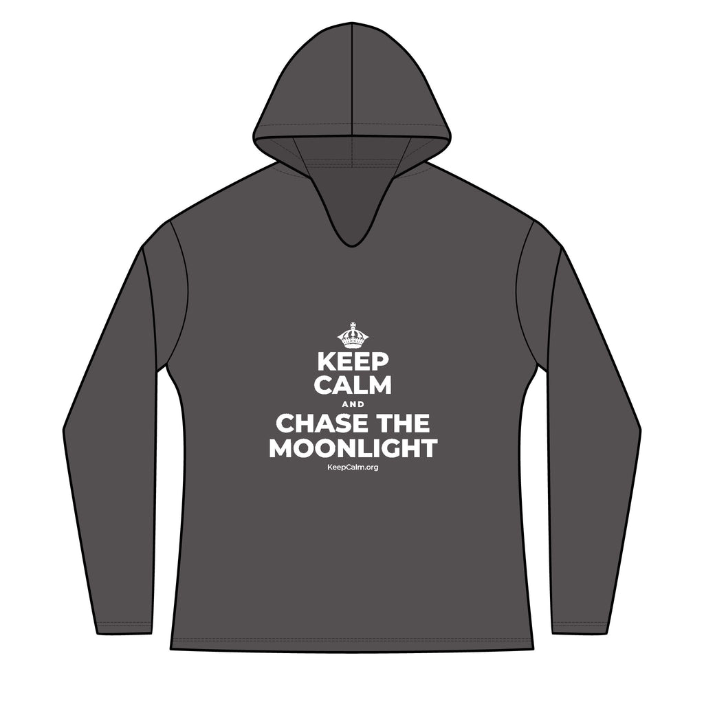 KEEP CALM AND CHASE THE MOONLIGHT Women's Long Sleeve Hoodie