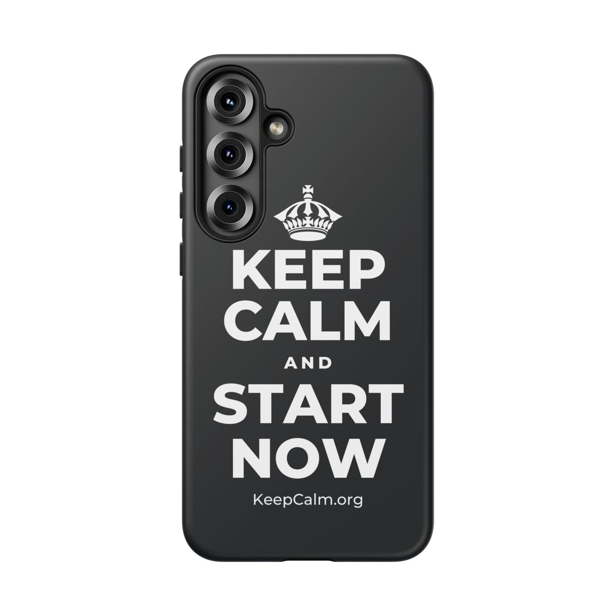 KEEP CALM AND START NOW Phone Case (Dark)