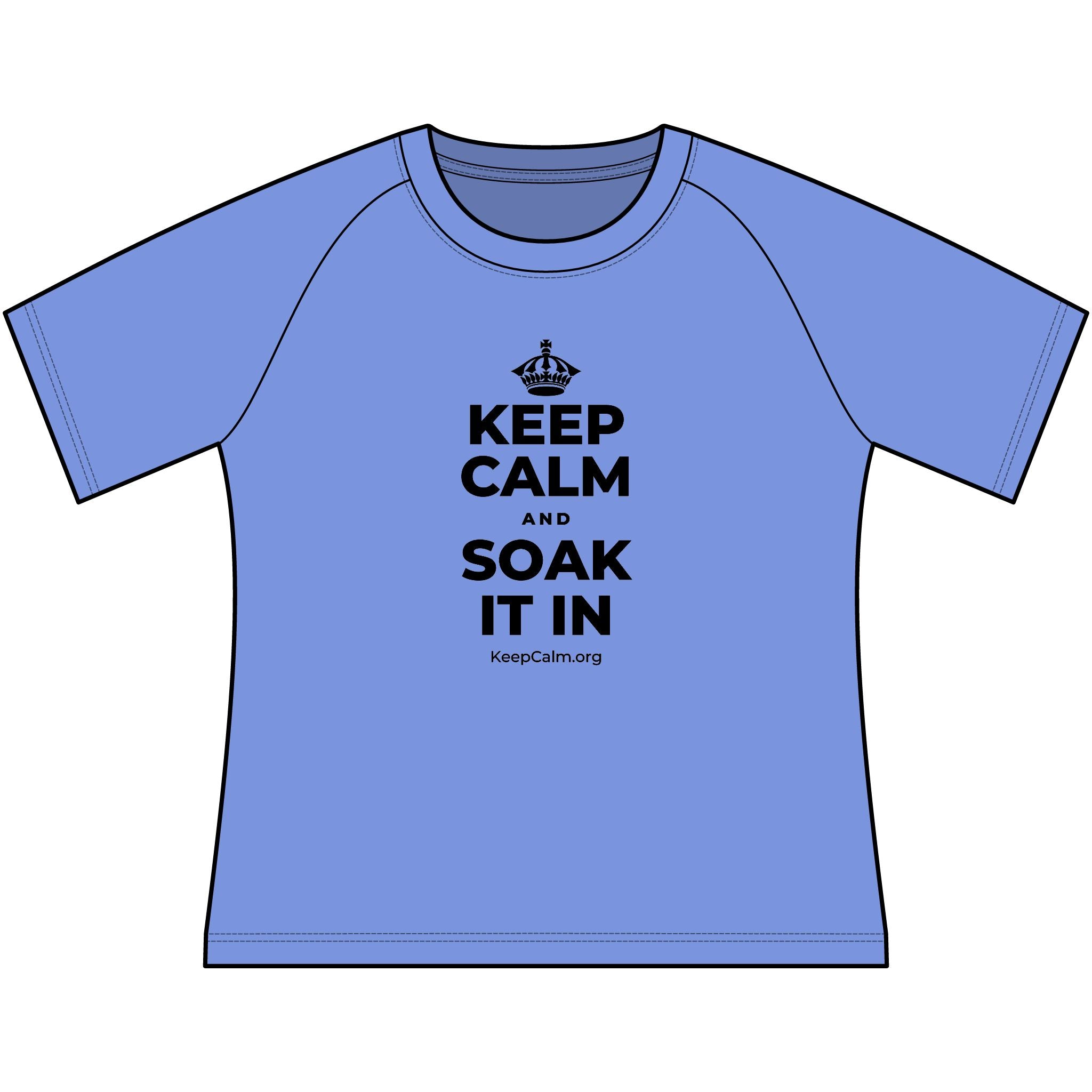 KEEP CALM AND SOAK IT IN Women's Raglan Tee